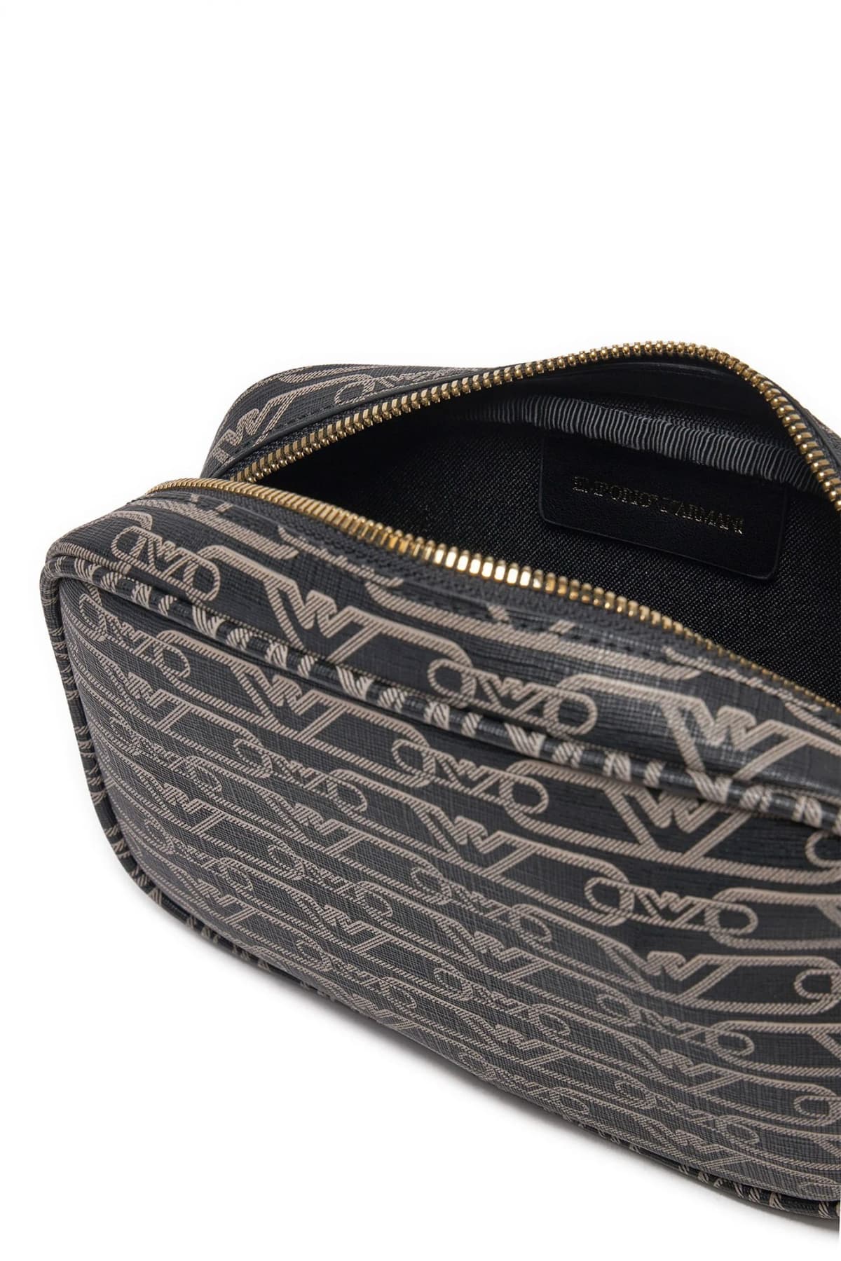 EMPORIO ARMANI ΤΣΑΝΤΑΚΙ CAMERABAG ΧΙΑΣΤΙ LOGO ΚΑΦΕ / ΜΑΥΡΟ