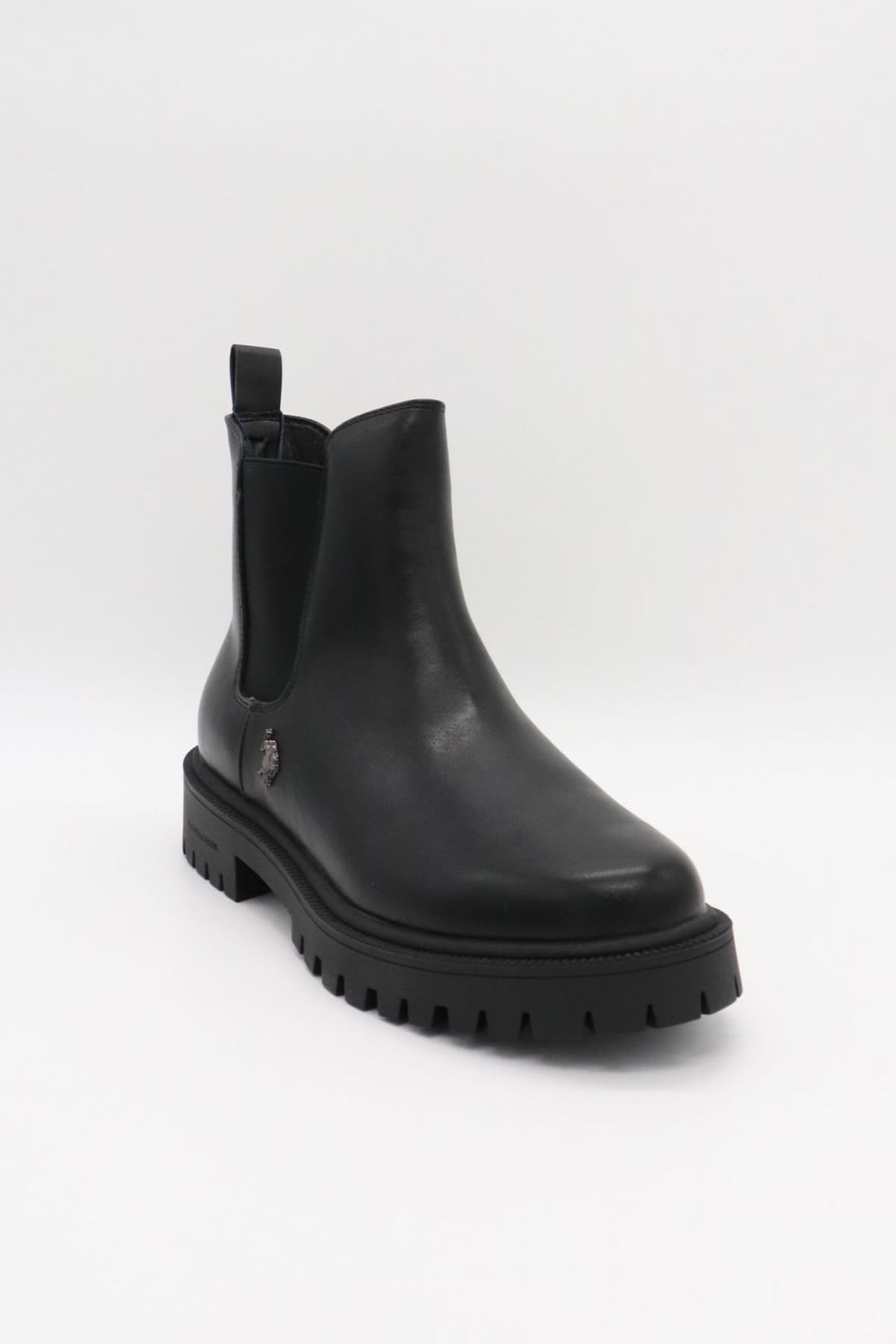 U.S. POLO ASSN. ΠΑΠΟΥΤΣΙΑ MΠΟΤΑΚΙΑ LOGO ΜΑΥΡΟ