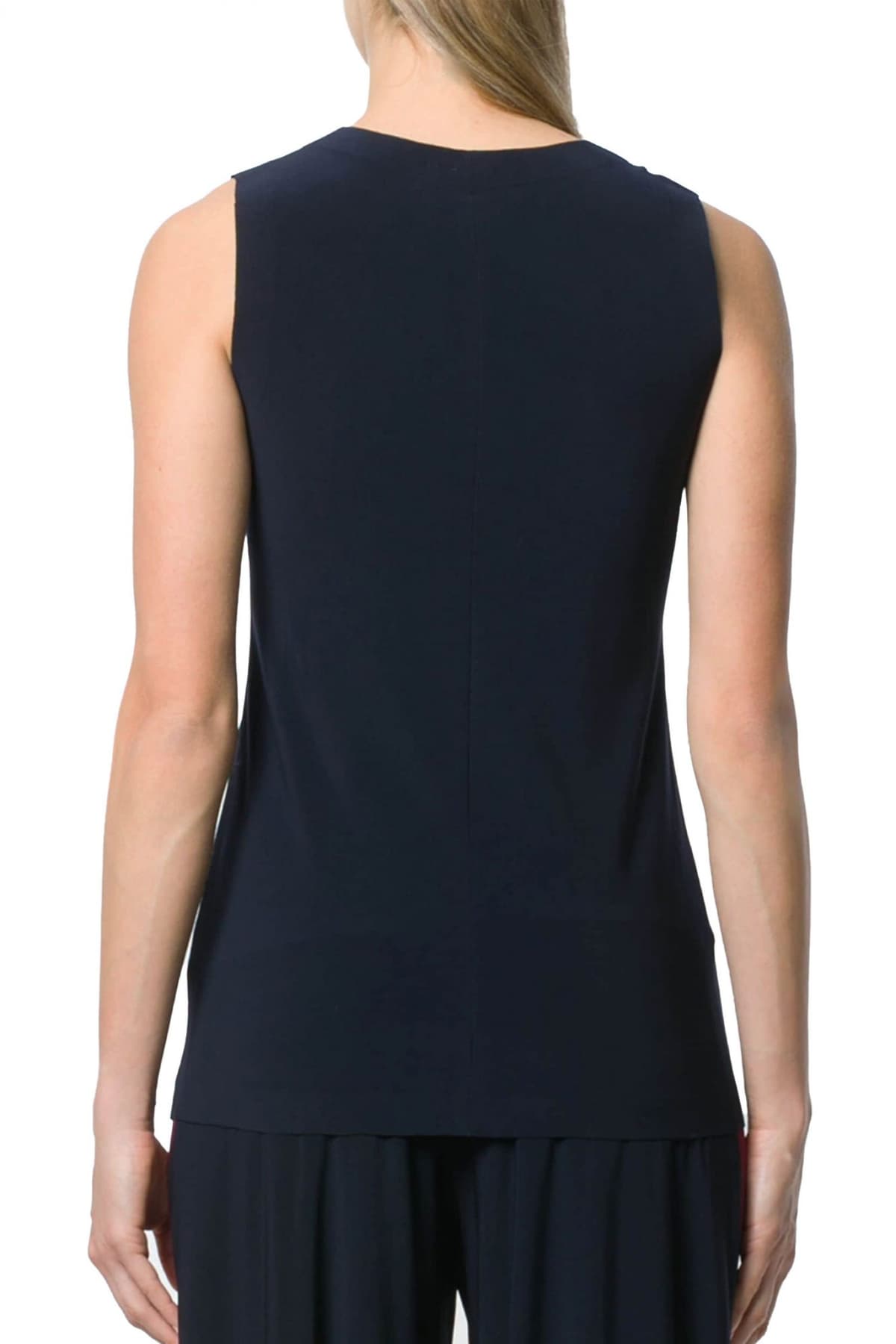 NORMA KAMALI ΤΟΠ ΑΜΑΝΙΚΟ ΕΛΑΣΤΙΚΟ ΣΚΟΥΡΟ ΜΠΛΕ