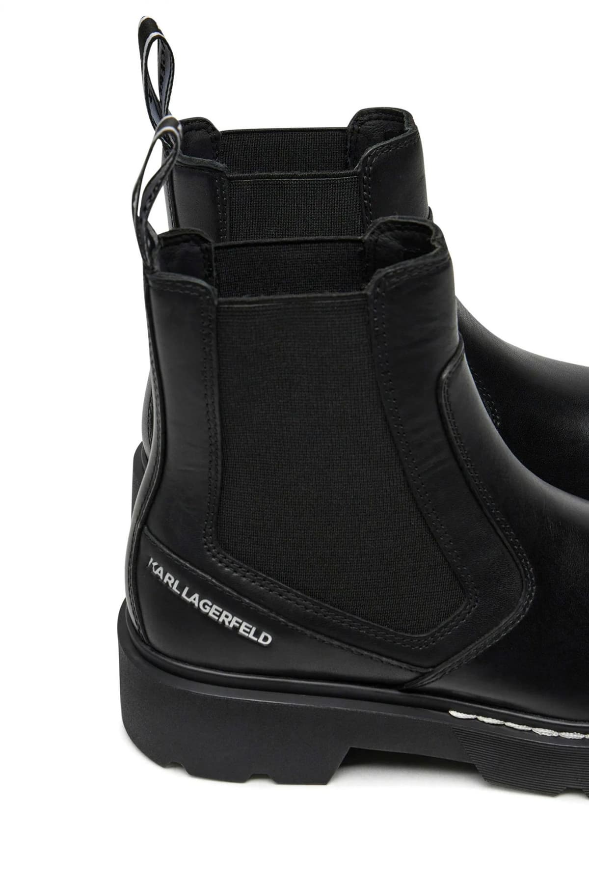 KARL LAGERFELD ΠΑΠΟΥΤΣΙΑ MΠΟΤΑΚΙΑ GORE BOOT LOGO ΜΑΥΡΟ