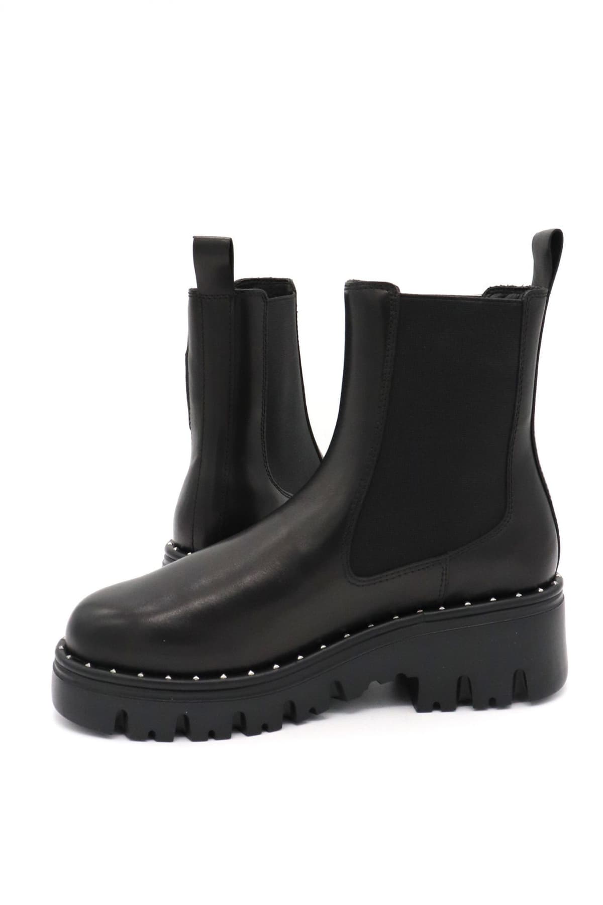 KARL LAGERFELD ΠΑΠΟΥΤΣΙΑ MΠΟΤΑΚΙΑ AΝKLE GORE BOOT ΤΡΟΥΞ LOGO ΜΑΥΡΟ