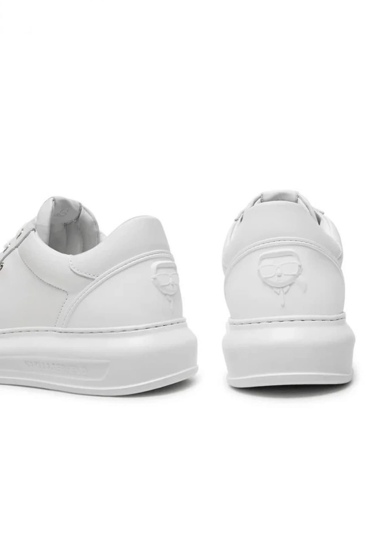 Ανδρικά Δερμάτινα NFT Kounter Sneakers Λευκά Karl Lagerfeld KL52575N-01W WHITE