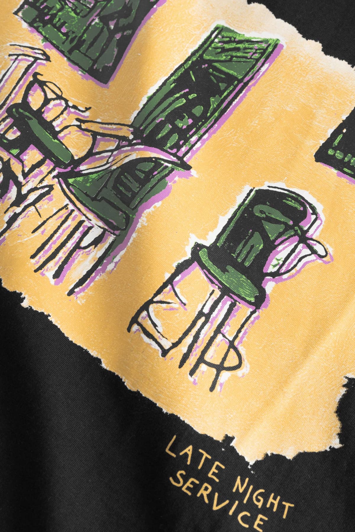 LES DEUX BERKELEY T-SHIRT LOGO ΜΑΥΡΟ