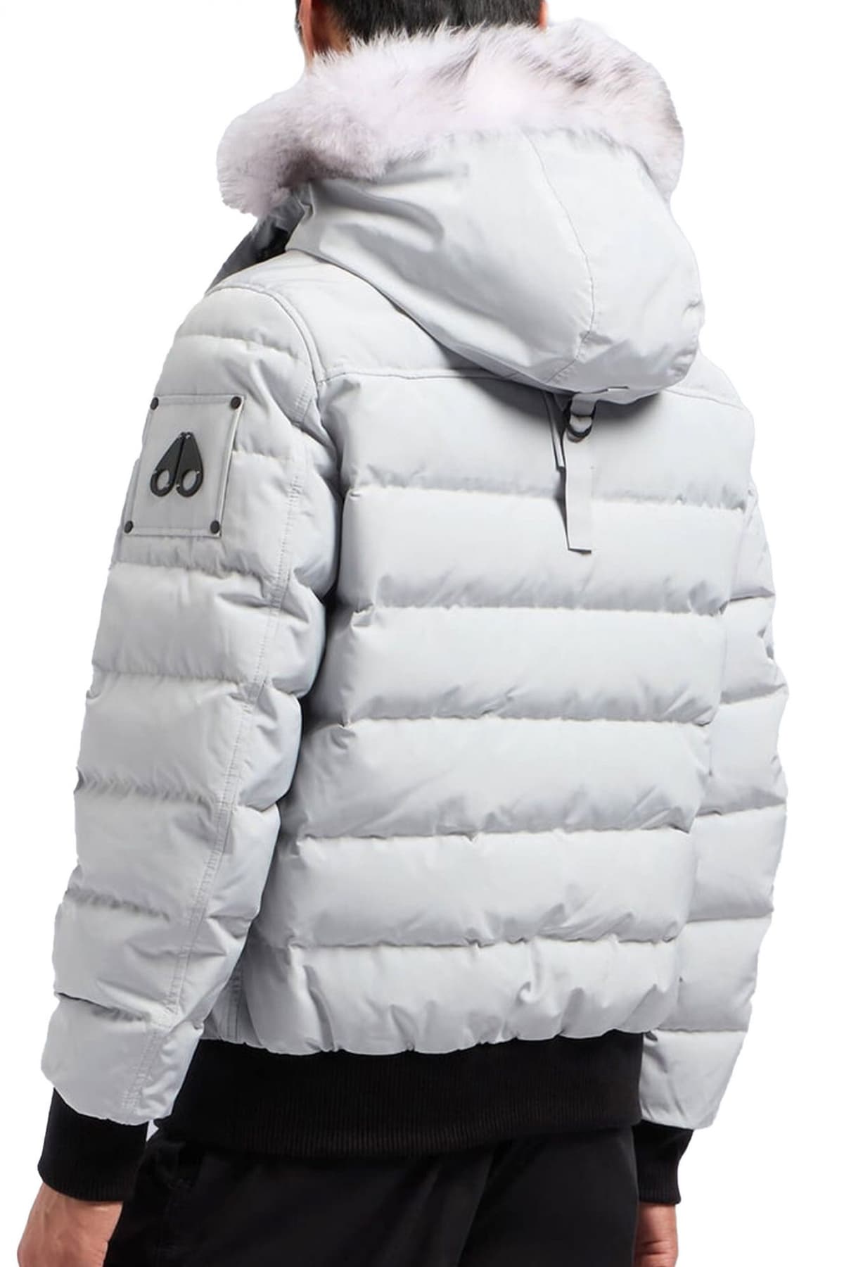 MOOSE KNUCKLES ΜΠΟΥΦΑΝ ΦΟΥΣΚΩΤΟ BOMBER ΑΠΟΣΠΩΜΕΝΗ ΚΟΥΚΟΥΛΑ ONYX SCOTCHTOWN BOMBER ΓΚΡΙ