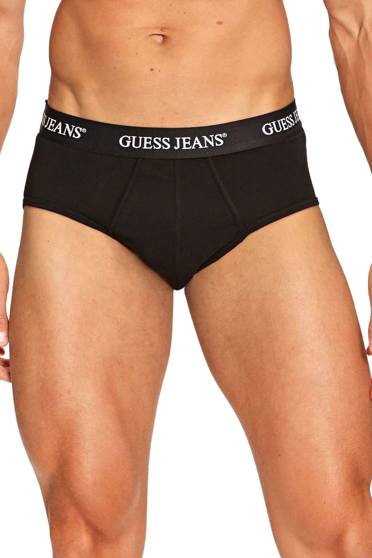 GUESS JEANS ΣΕΤ ΕΣΩΡΟΥΧΑ 3PACK COTTON STRETCH BRIEF ΜΑΥΡΟ