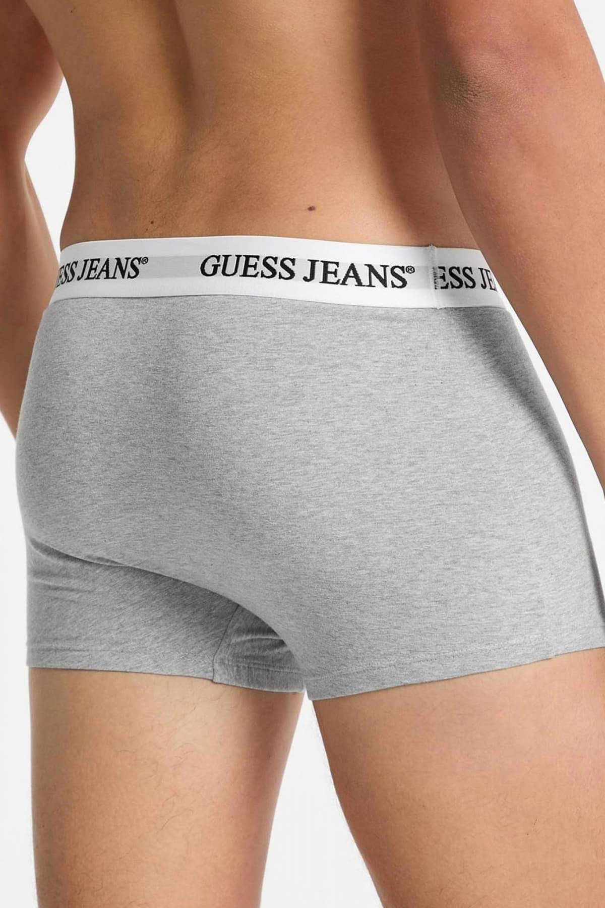 GUESS JEANS ΣΕΤ ΕΣΩΡΟΥΧΑ 3PACK COTTON STRETCH TRUNK ΜΑΥΡΟ-ΛΕΥΚΟ-ΓΚΡΙ