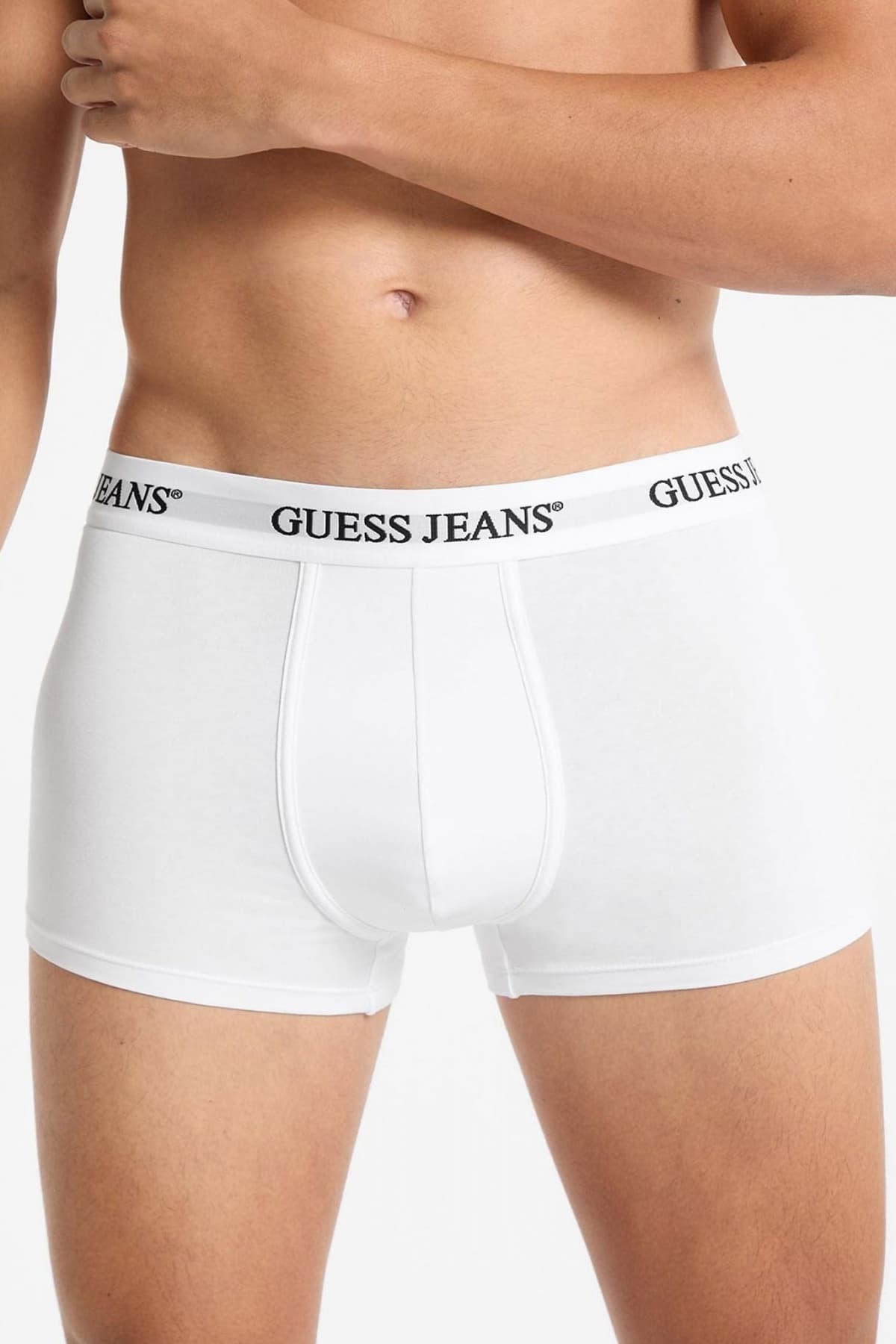 GUESS JEANS ΣΕΤ ΕΣΩΡΟΥΧΑ 3PACK COTTON STRETCH TRUNK ΜΑΥΡΟ-ΛΕΥΚΟ-ΓΚΡΙ