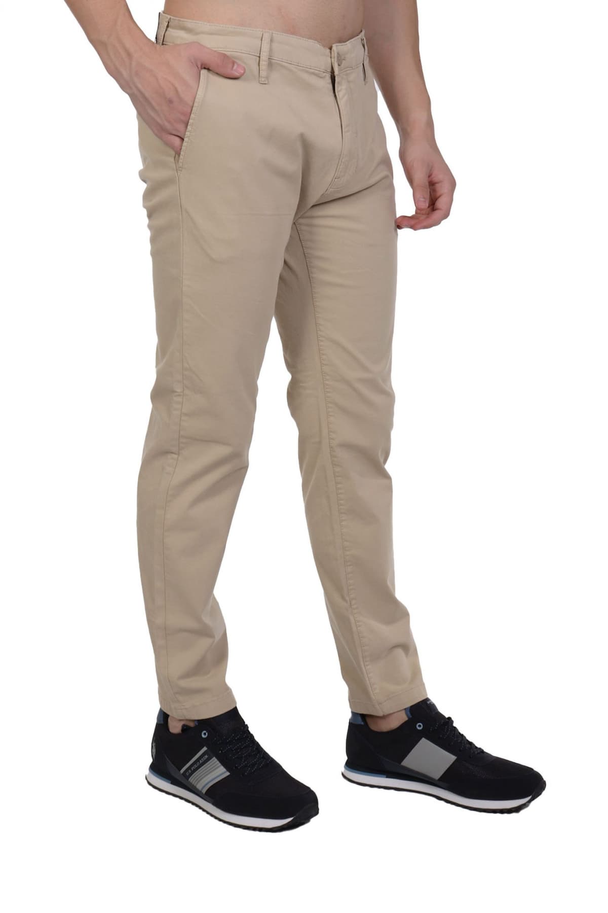 GUESS JEANS ΠΑΝΤΕΛΟΝΙ CHINO SLIM FIT ΜΠΕΖ