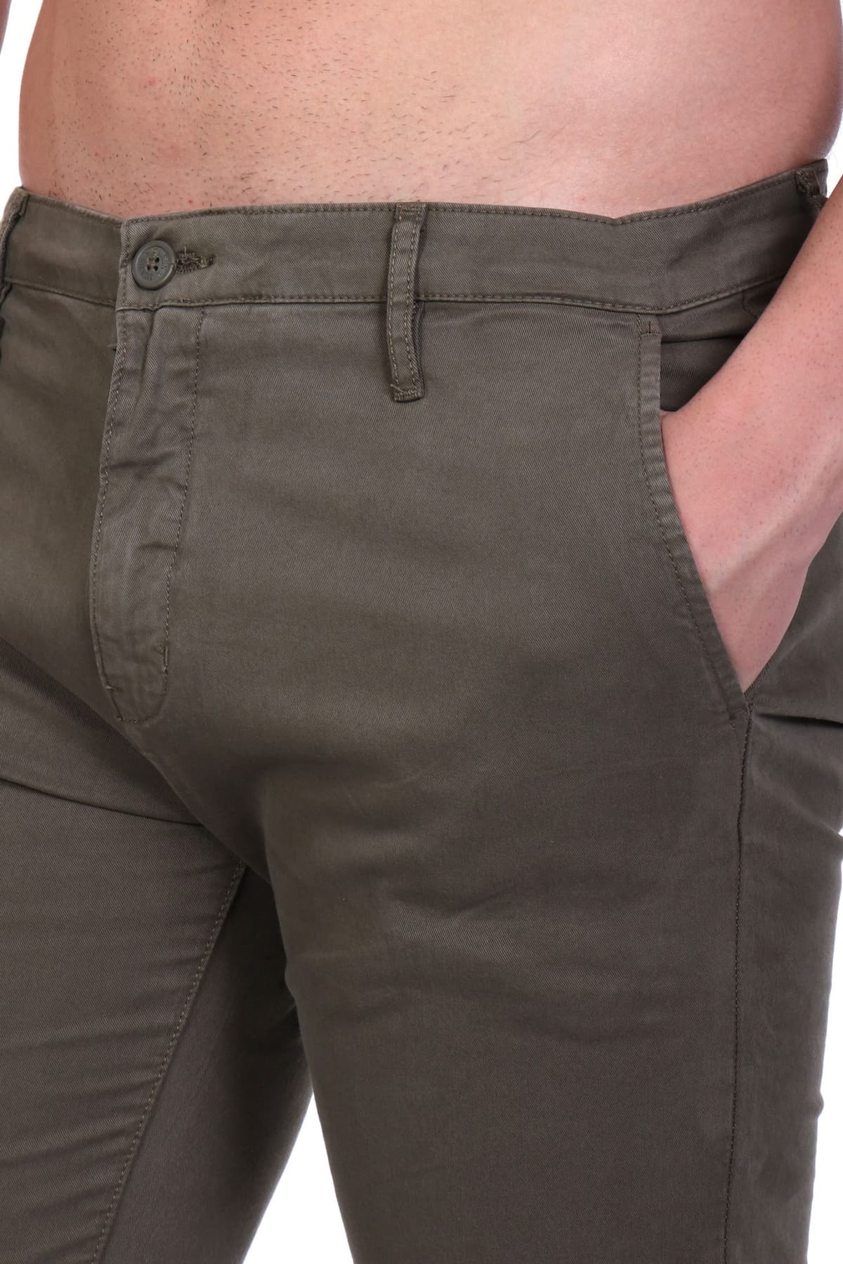 GUESS JEANS ΠΑΝΤΕΛΟΝΙ CHINO SLIM FIT ΧΑΚΙ