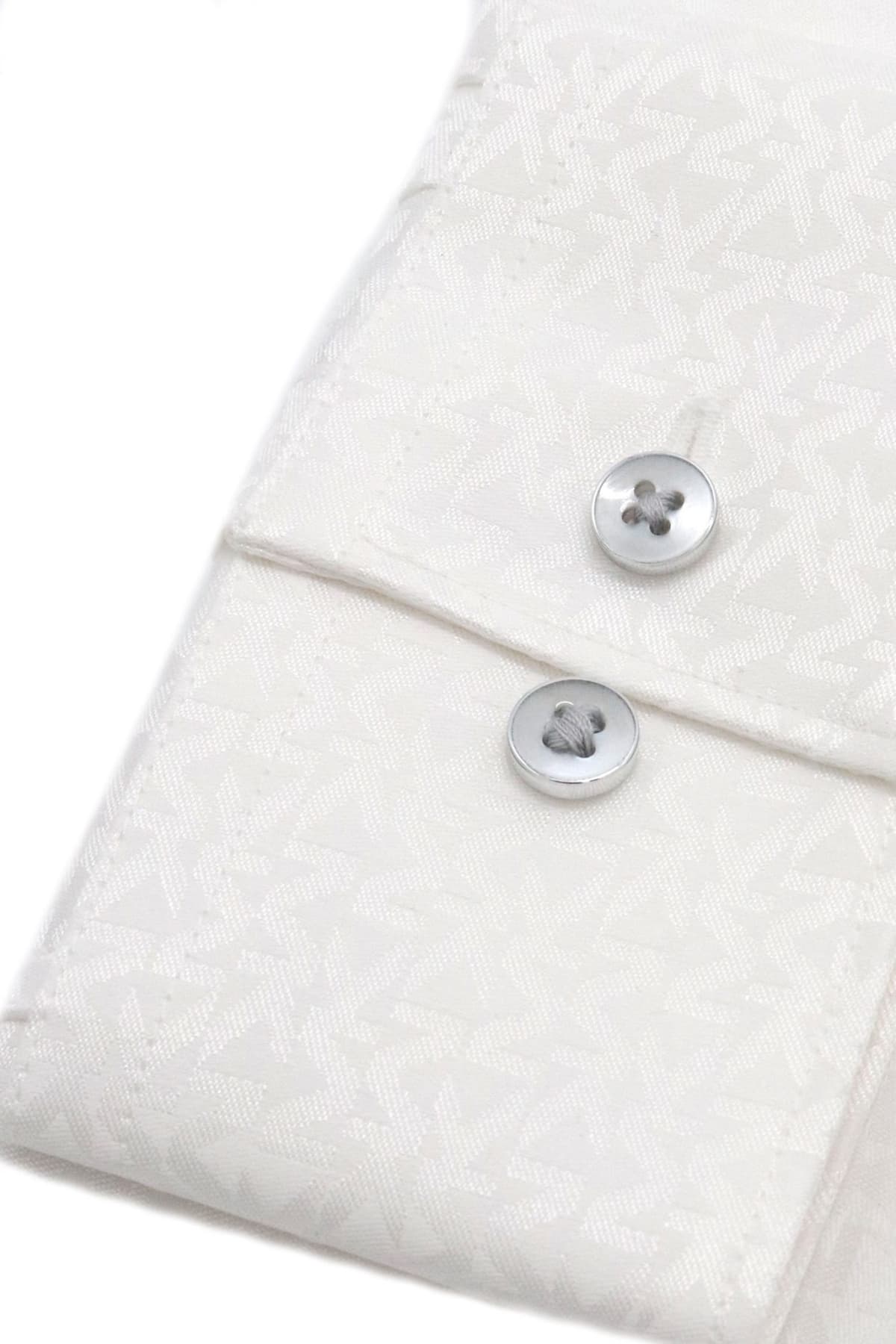 MICHAEL KORS ΠΟΥΚΑΜΙΣΟ ALLOVER LOGO SLIM FIT ΛΕΥΚΟ