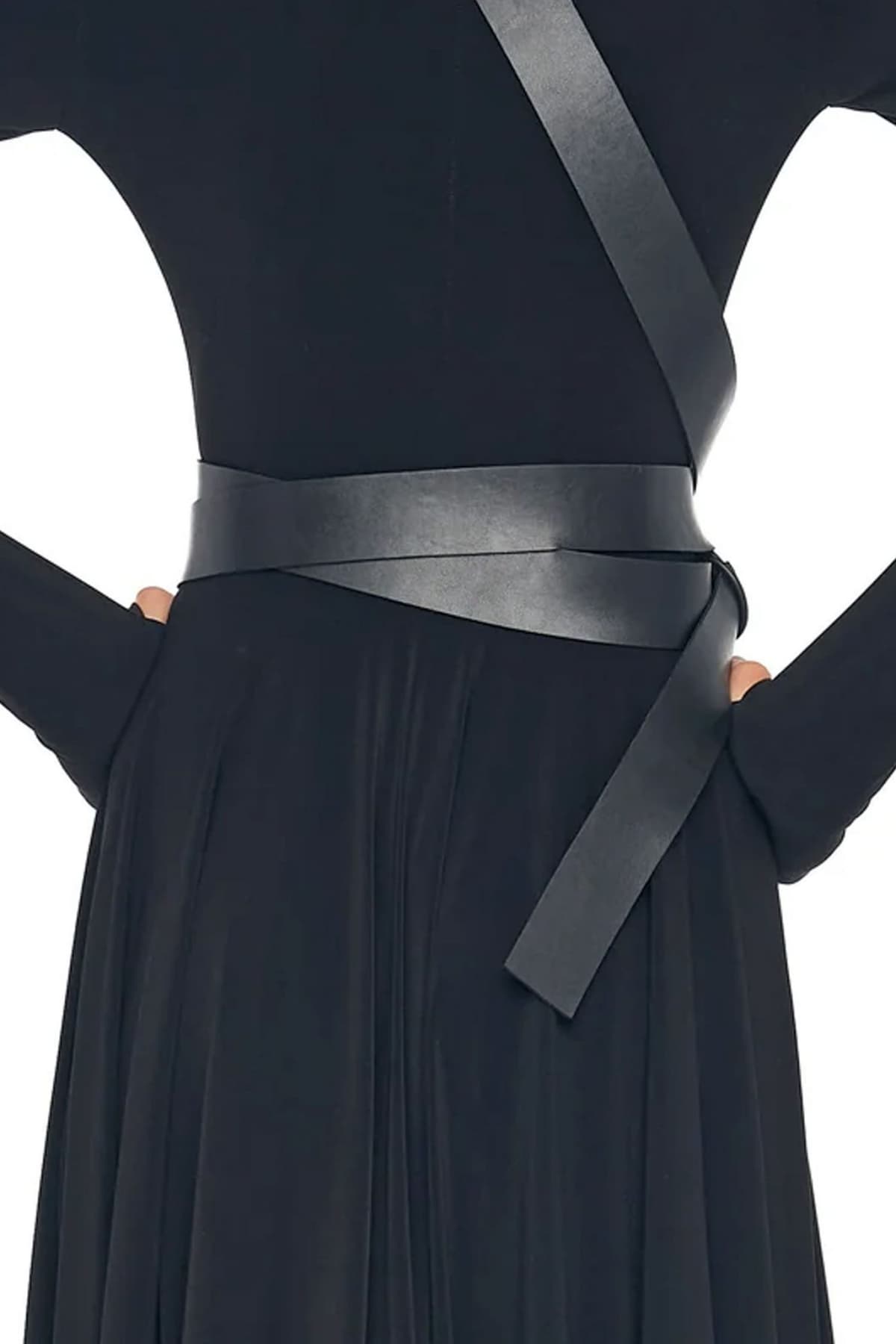 NORMA KAMALI ΖΩΝΗ MEDIUM BELT XL ΜΑΥΡΟ