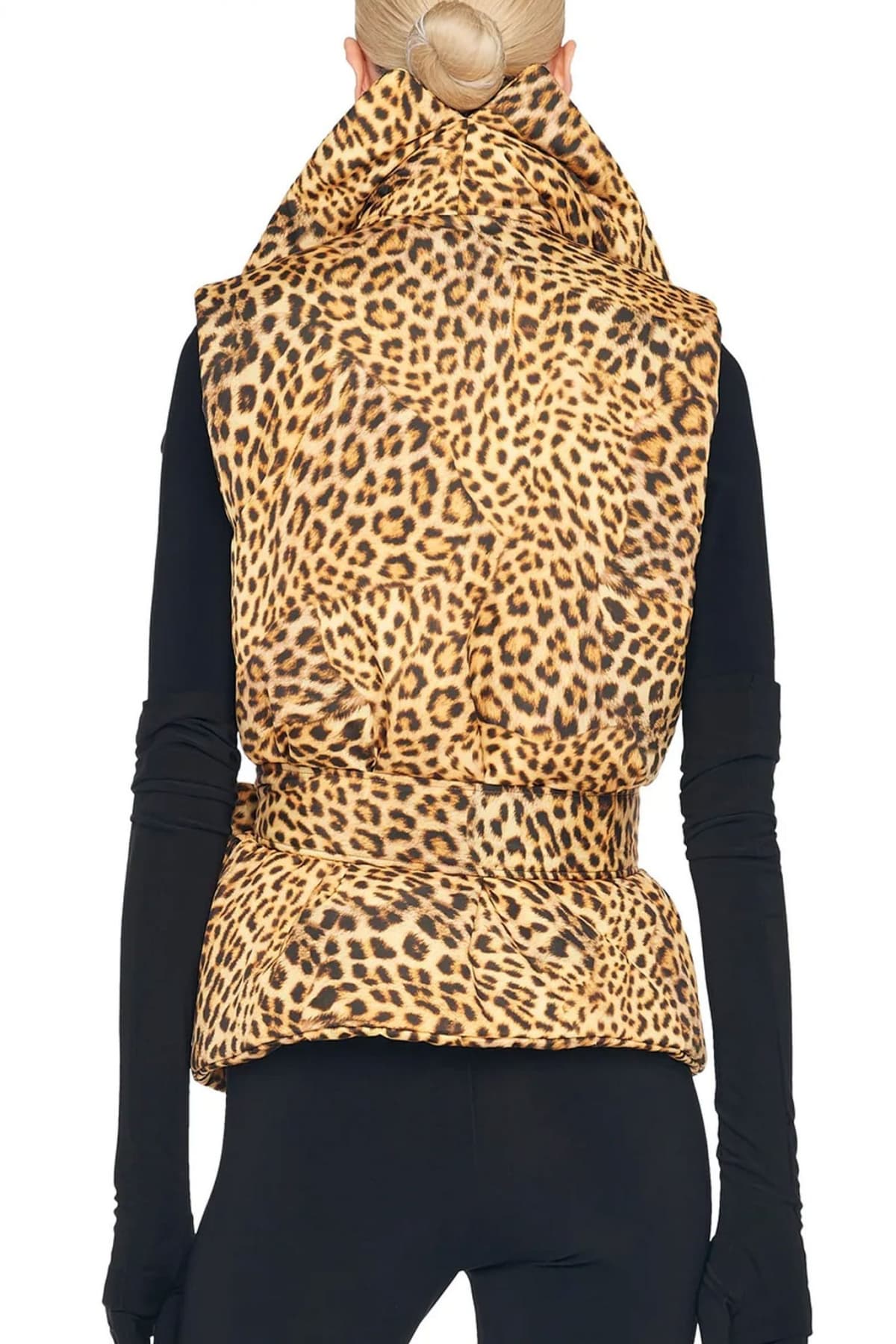 NORMA KAMALI ΓΙΛΕΚΟ ΑΜΑΝΙΚΟ SLEEPING BAG VEST ΛΕΟΠΑΡ