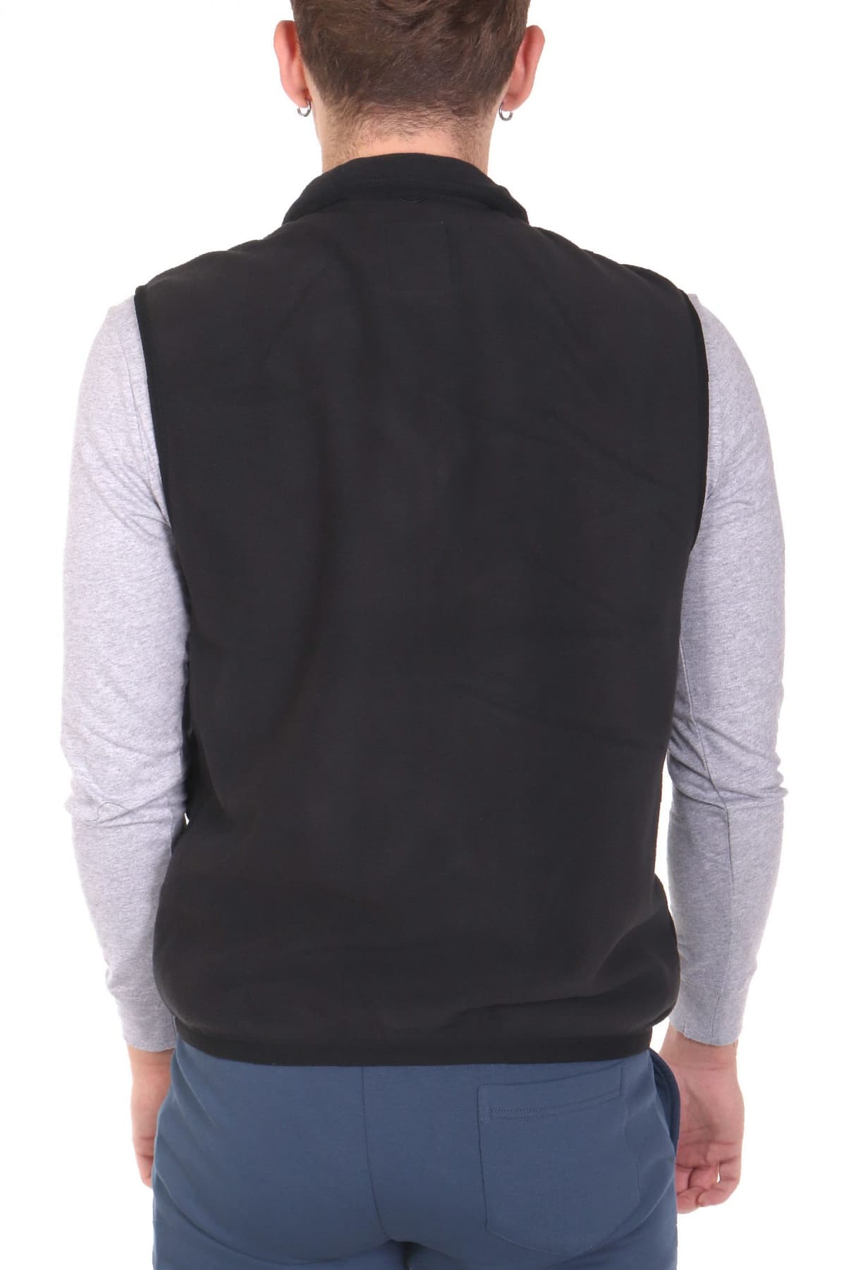 TIMBERLAND FLEECE ΑΜΑΝΙΚΟ POLAR VEST ΜΑΥΡΟ