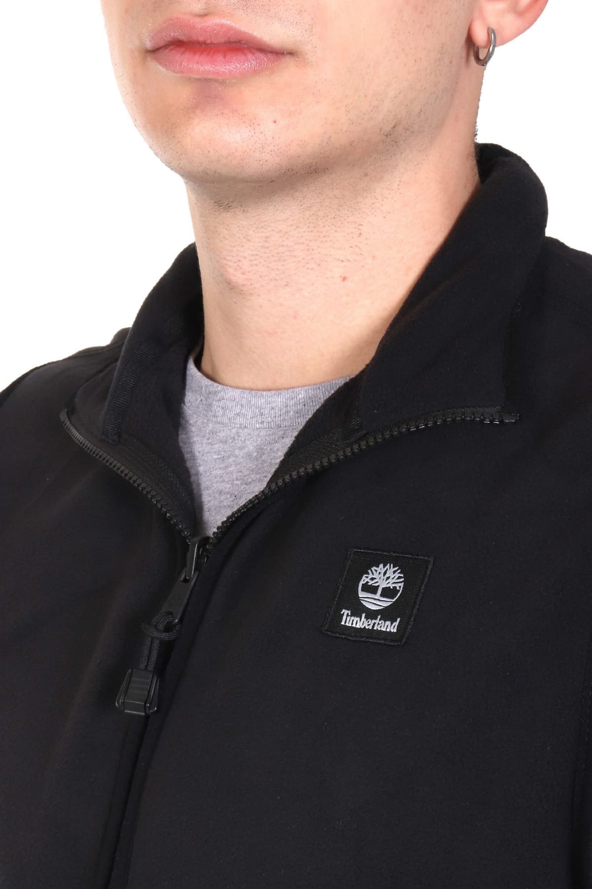 TIMBERLAND FLEECE ΑΜΑΝΙΚΟ POLAR VEST ΜΑΥΡΟ