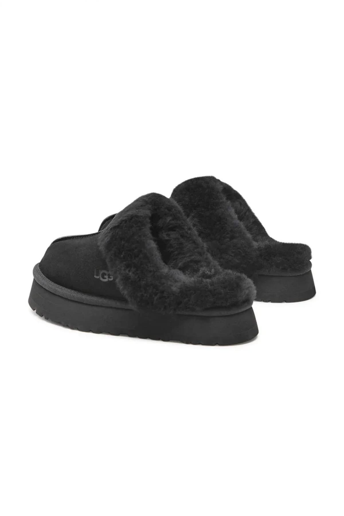 UGG ΠΑΠΟΥΤΣΙΑ ΠΑΝΤΟΦΛΕΣ W DISQUETTE PRINT LOGO ΜΑΥΡΟ