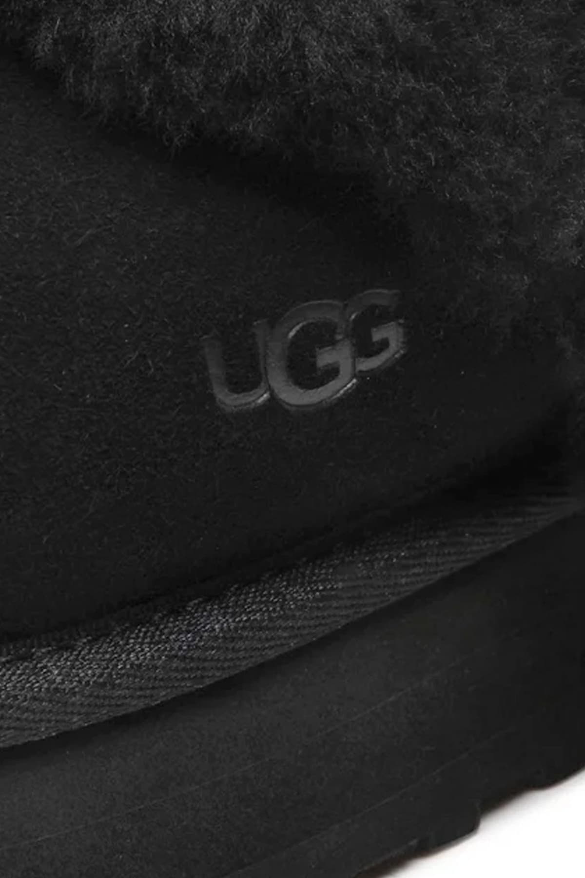 UGG ΠΑΠΟΥΤΣΙΑ ΠΑΝΤΟΦΛΕΣ W DISQUETTE PRINT LOGO ΜΑΥΡΟ