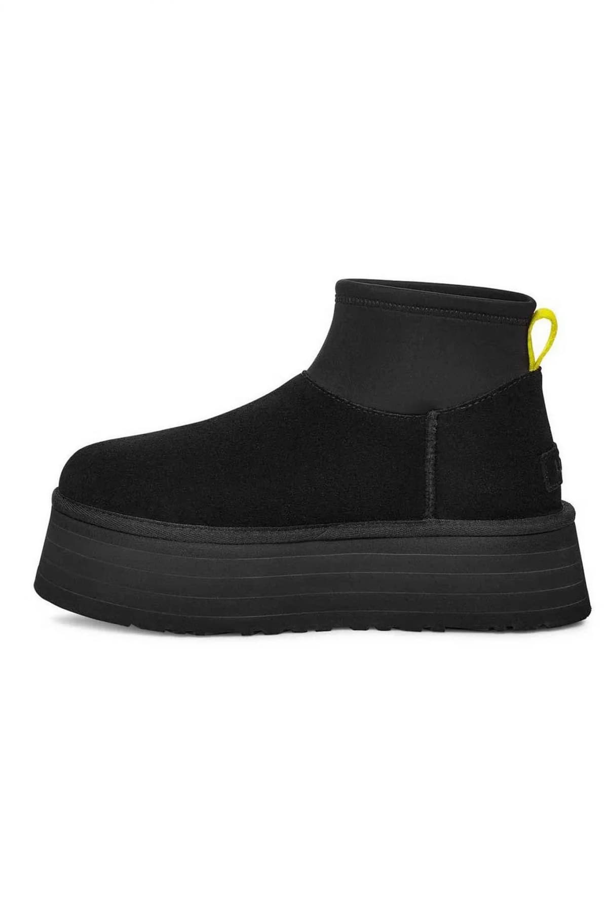 UGG ΠΑΠΟΥΤΣΙΑ ΜΠΟΤΑΚΙΑ W CLASSIC MINI DIPPER LOGO ΜΑΥΡΟ
