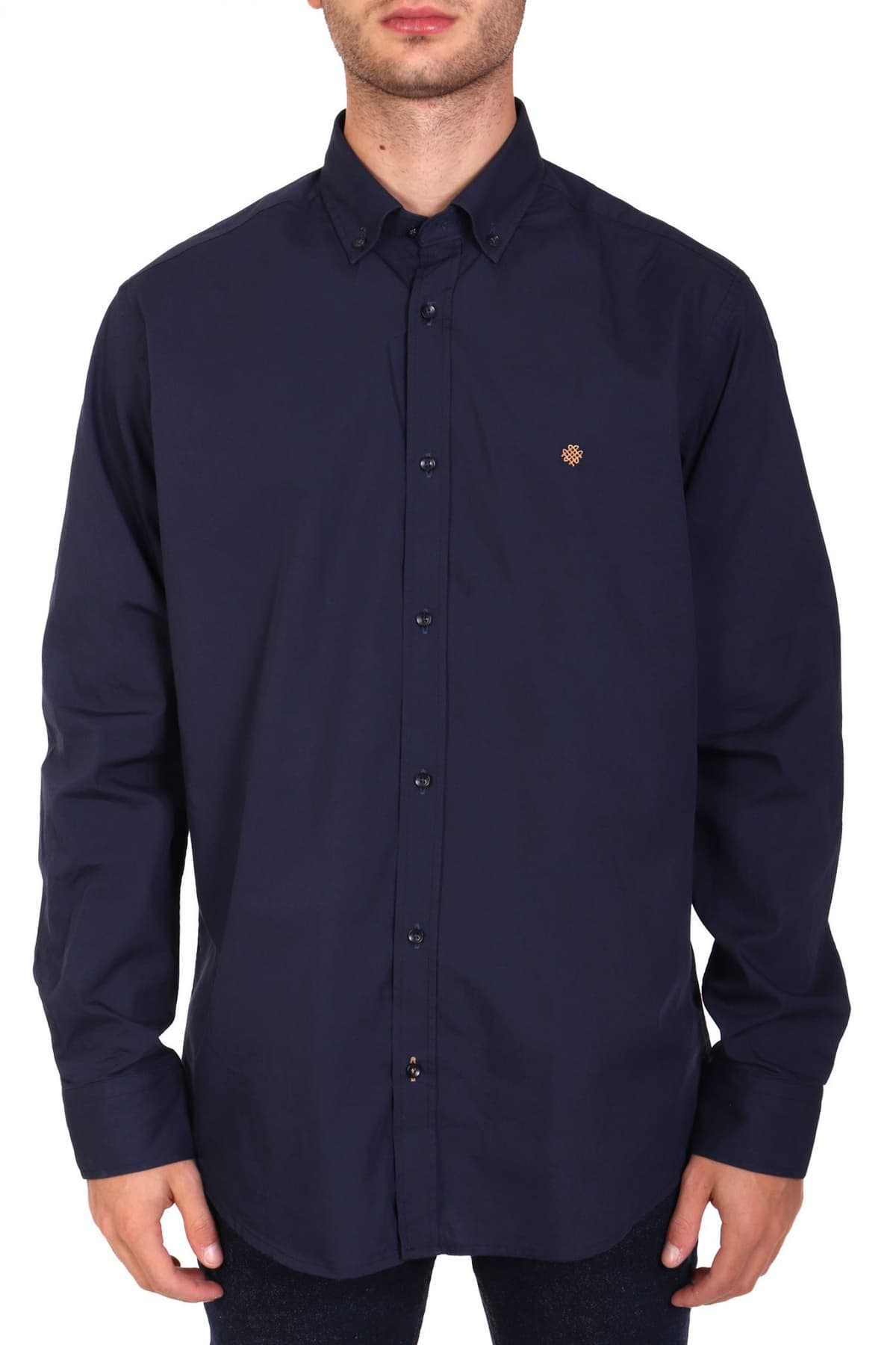 DORS ΠΟΥΚΑΜΙΣΟ BUTTON DOWN LOGO ΜΠΛΕ