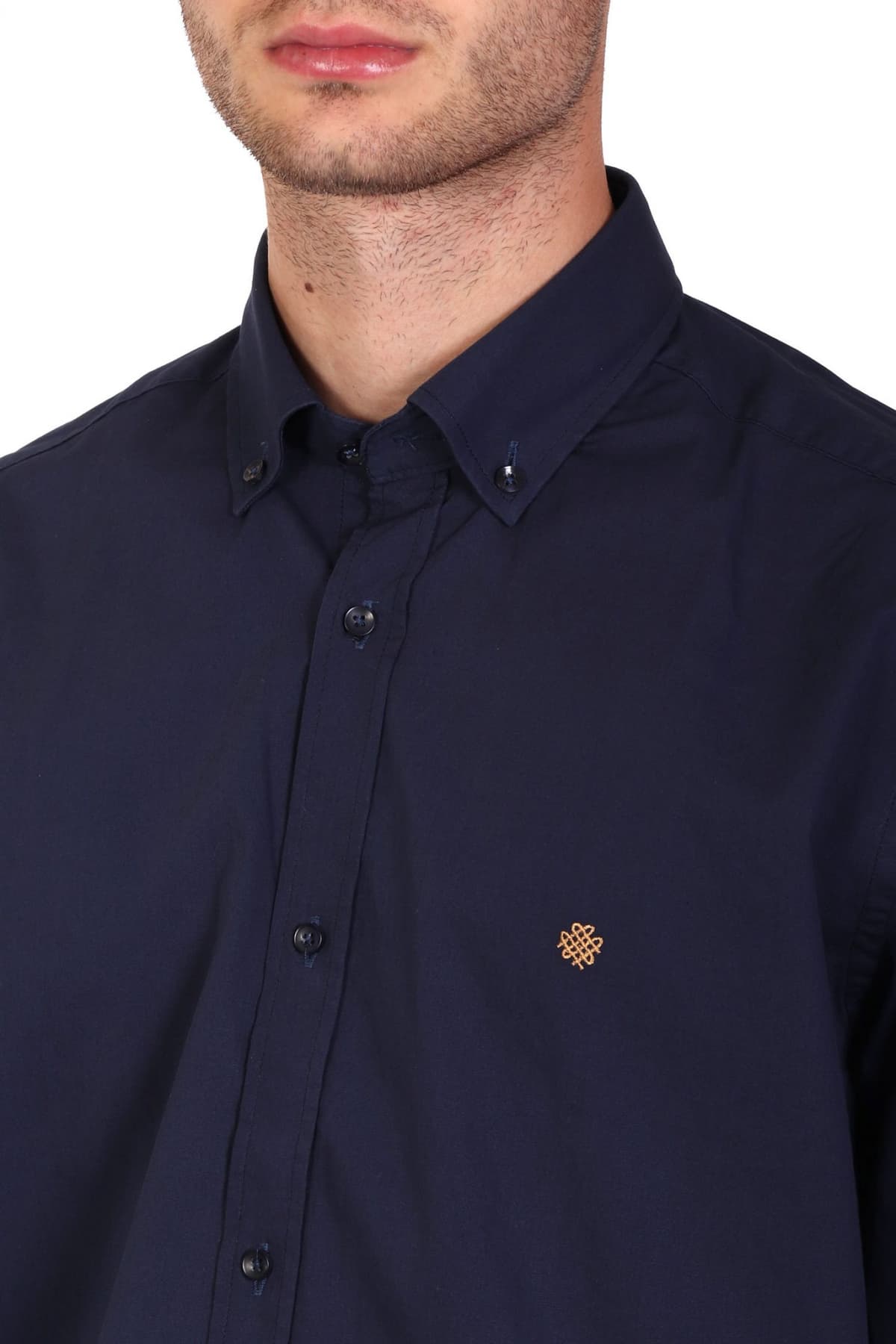 DORS ΠΟΥΚΑΜΙΣΟ BUTTON DOWN LOGO ΜΠΛΕ