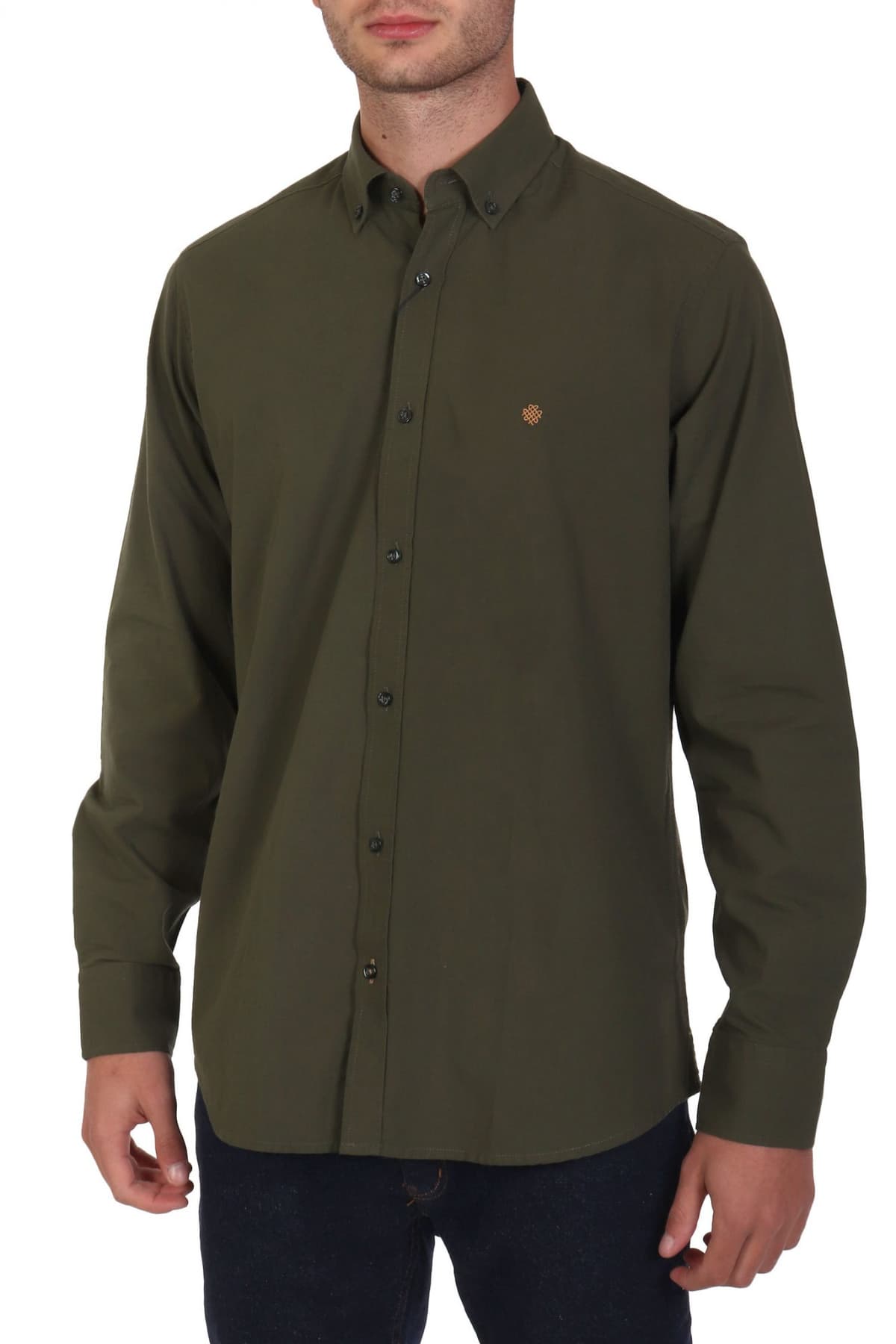 DORS ΠΟΥΚΑΜΙΣΟ BUTTON DOWN LOGO ΛΑΔΙ