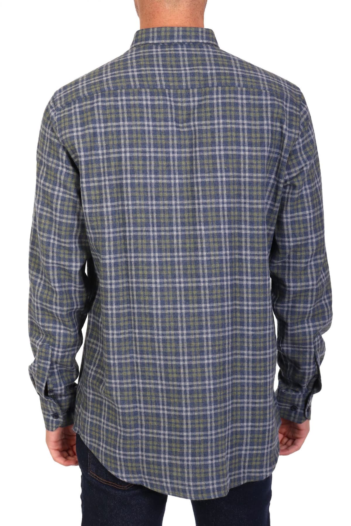 DORS ΠΟΥΚΑΜΙΣΟ BUTTON DOWN ΚΑΡΩ ΜΠΛΕ-ΛΑΔΙ