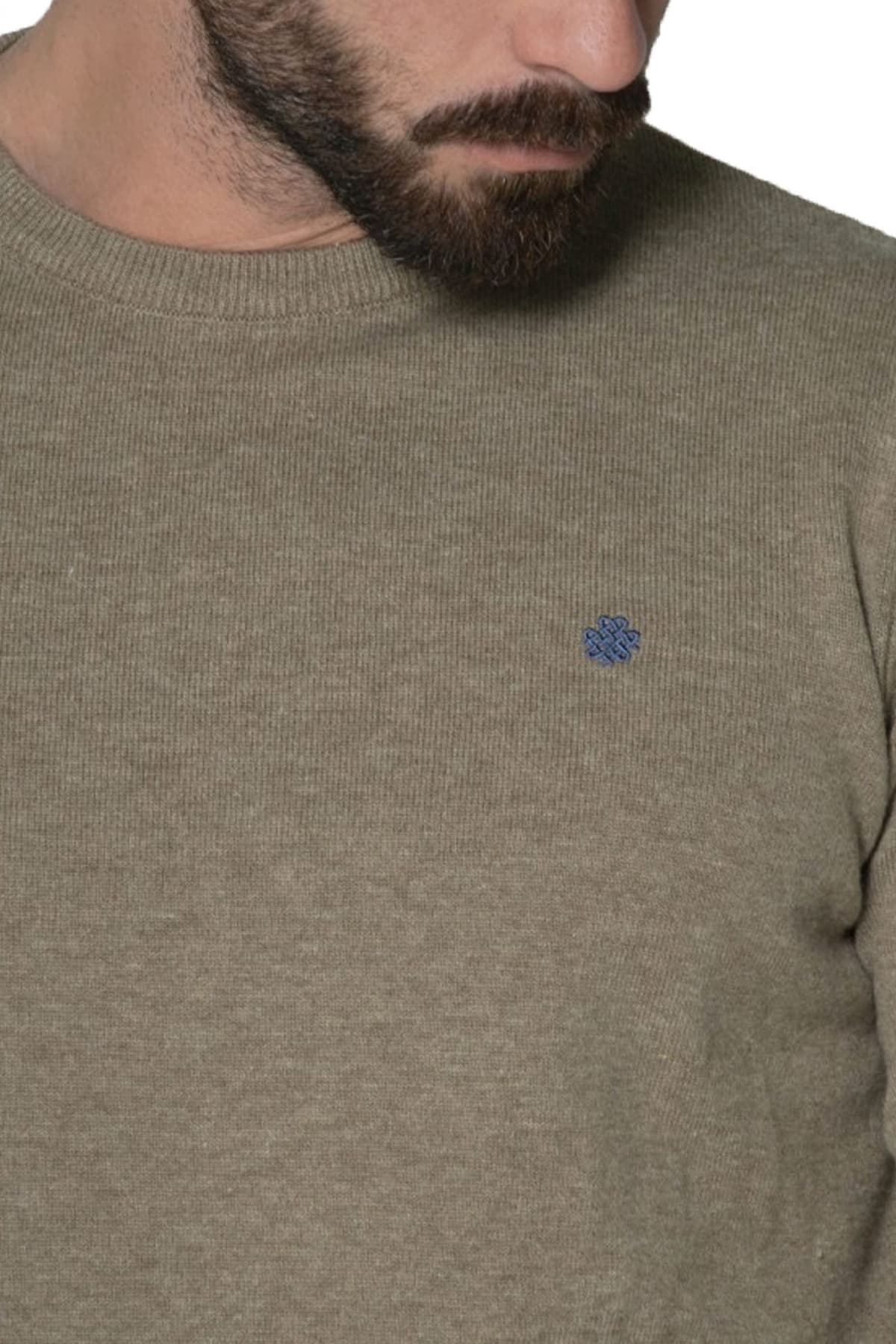 DORS ΠΛΕΚΤΟ CREWNECK LOGO ΜΠΕΖ