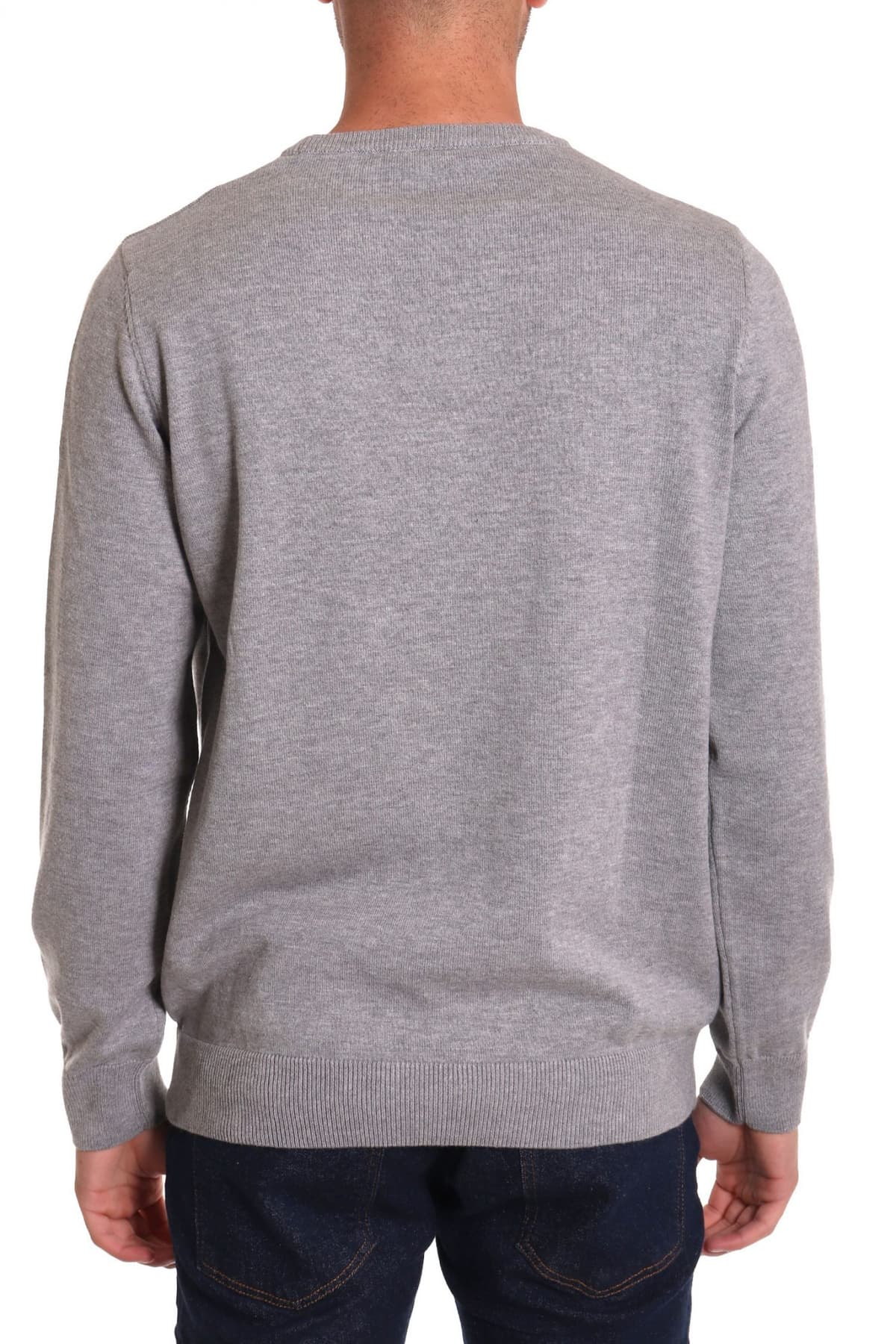 DORS ΠΛΕΚΤΟ CREWNECK LOGO ΑΧΟΙΧΤΟ ΓΚΡΙ