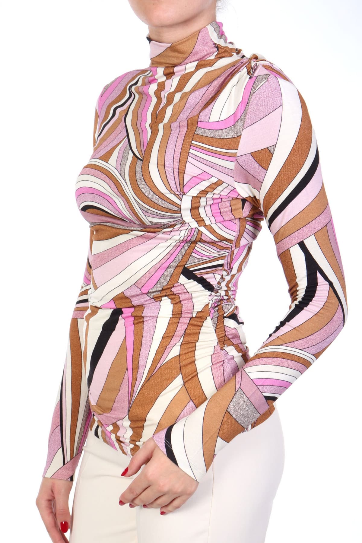 MARELLA ΜΠΛΟΥΖΑ AURONZO ΕΜΠΡΙΜΕ ΡΟΖ-ΚΑΦΕ