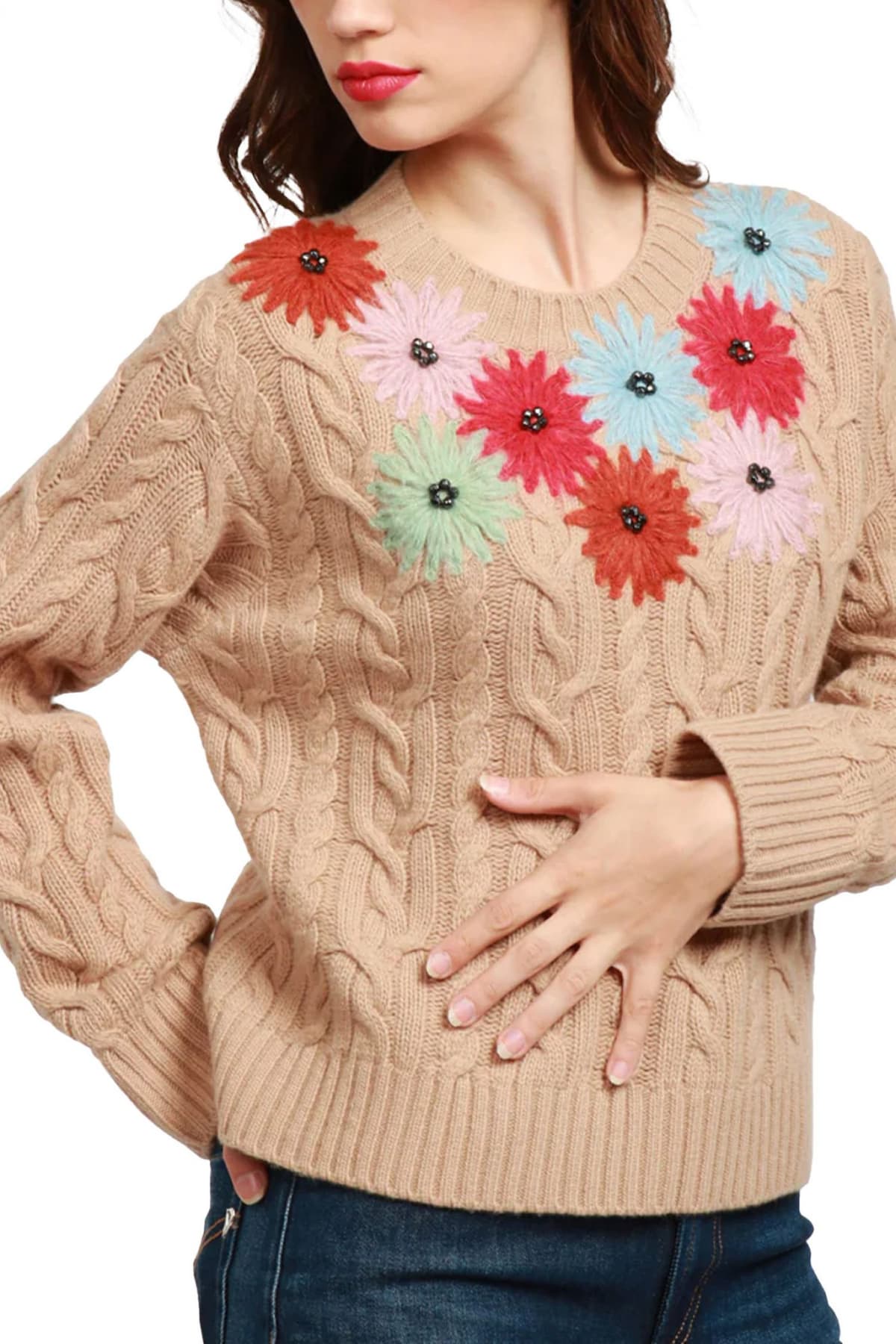 MAX MARA WEEKEND ΠΛΕΚΤΟ SASIA ΚΕΝΤΗΜΑ ΚΑΜΕΛ