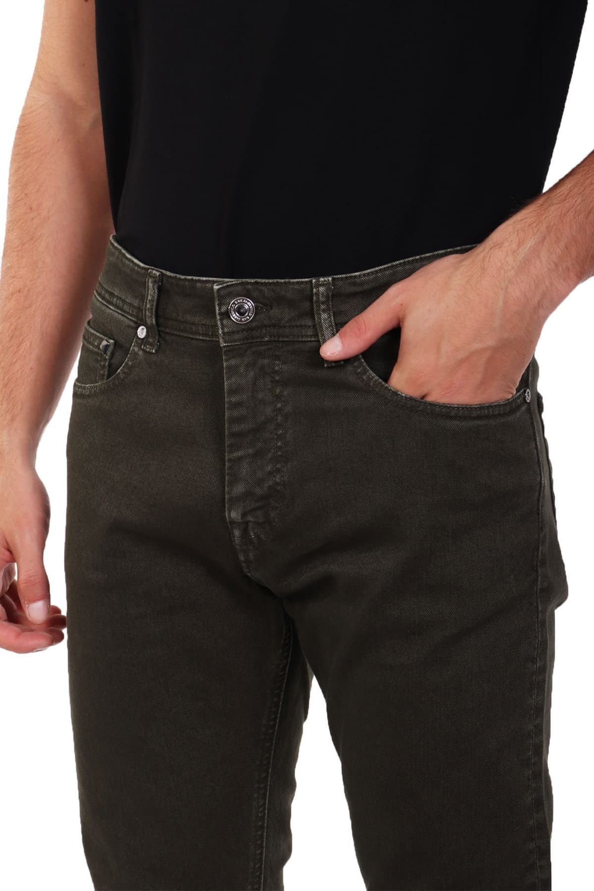 KARL LAGERFELD ΠΑΝΤΕΛΟΝΙ REGULAR FIT JEANS ΧΑΚΙ