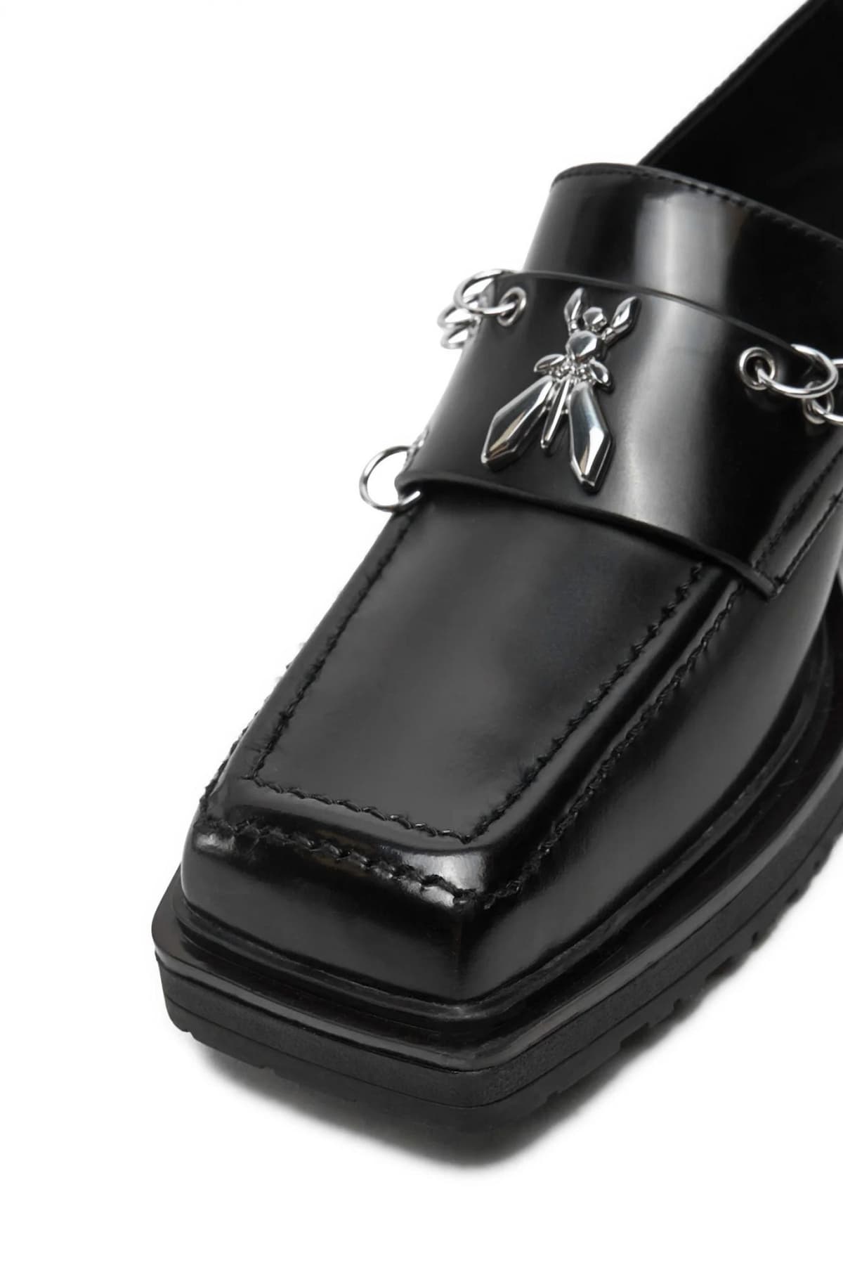 PATRIZIA PEPE ΠΑΠΟΥΤΣΙΑ ΜΟΚΑΣΙΝΙΑ ΜΑΥΡΟ