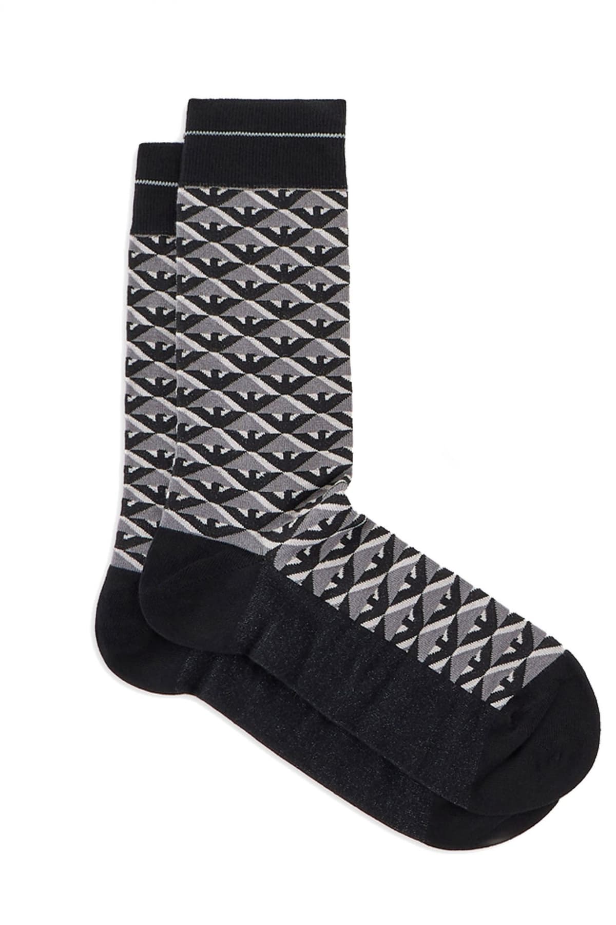 EMPORIO ARMANI ΣΕΤ ΚΑΛΤΣΤΑΚΙΑ 3PACK SHORT SOCKS ΜΑΥΡΟ-ΓΚΡΙ