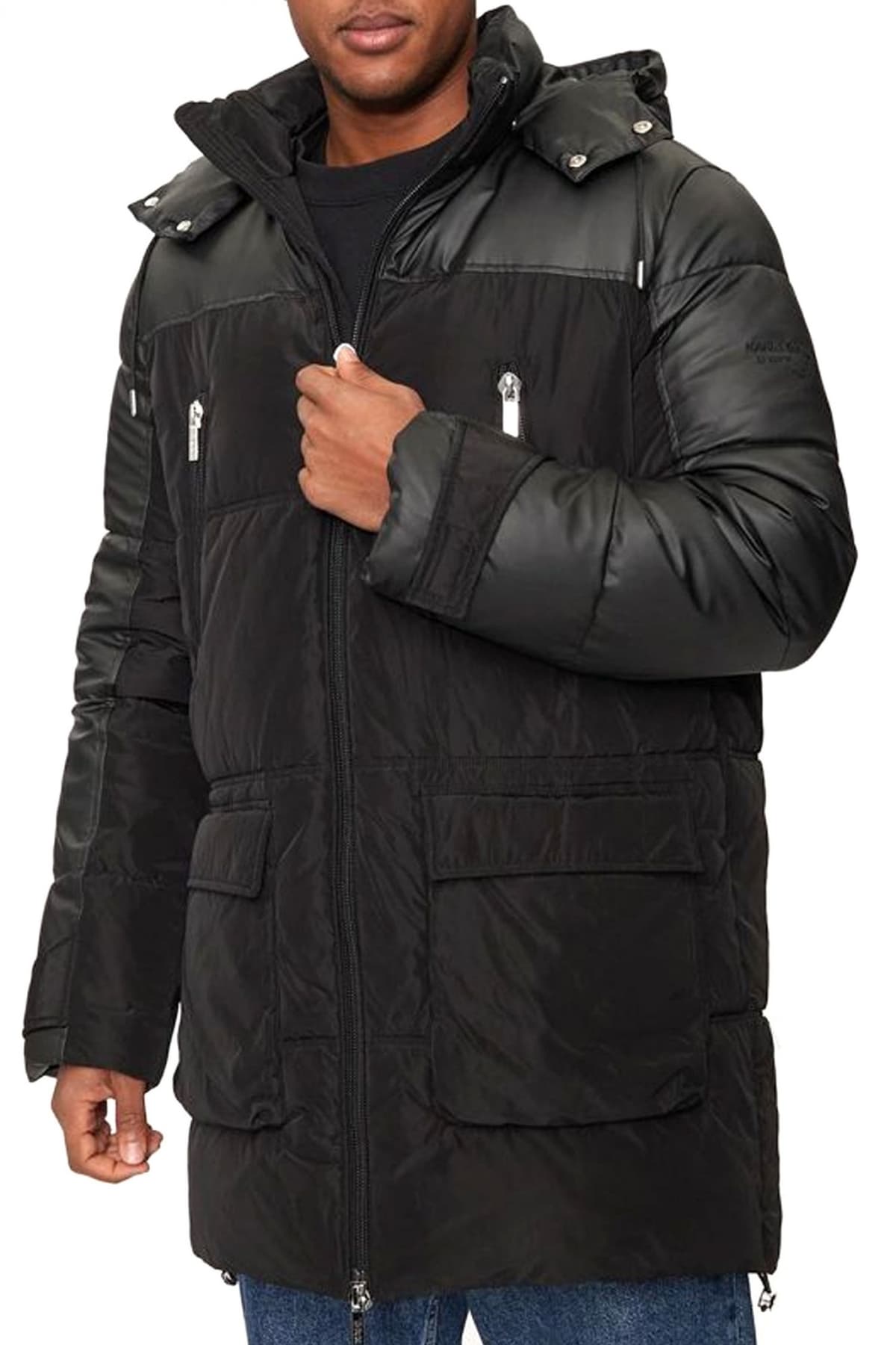 KARL LAGERFELD ΜΠΟΥΦΑΝ HOODED PARKA ΜΑΥΡΟ