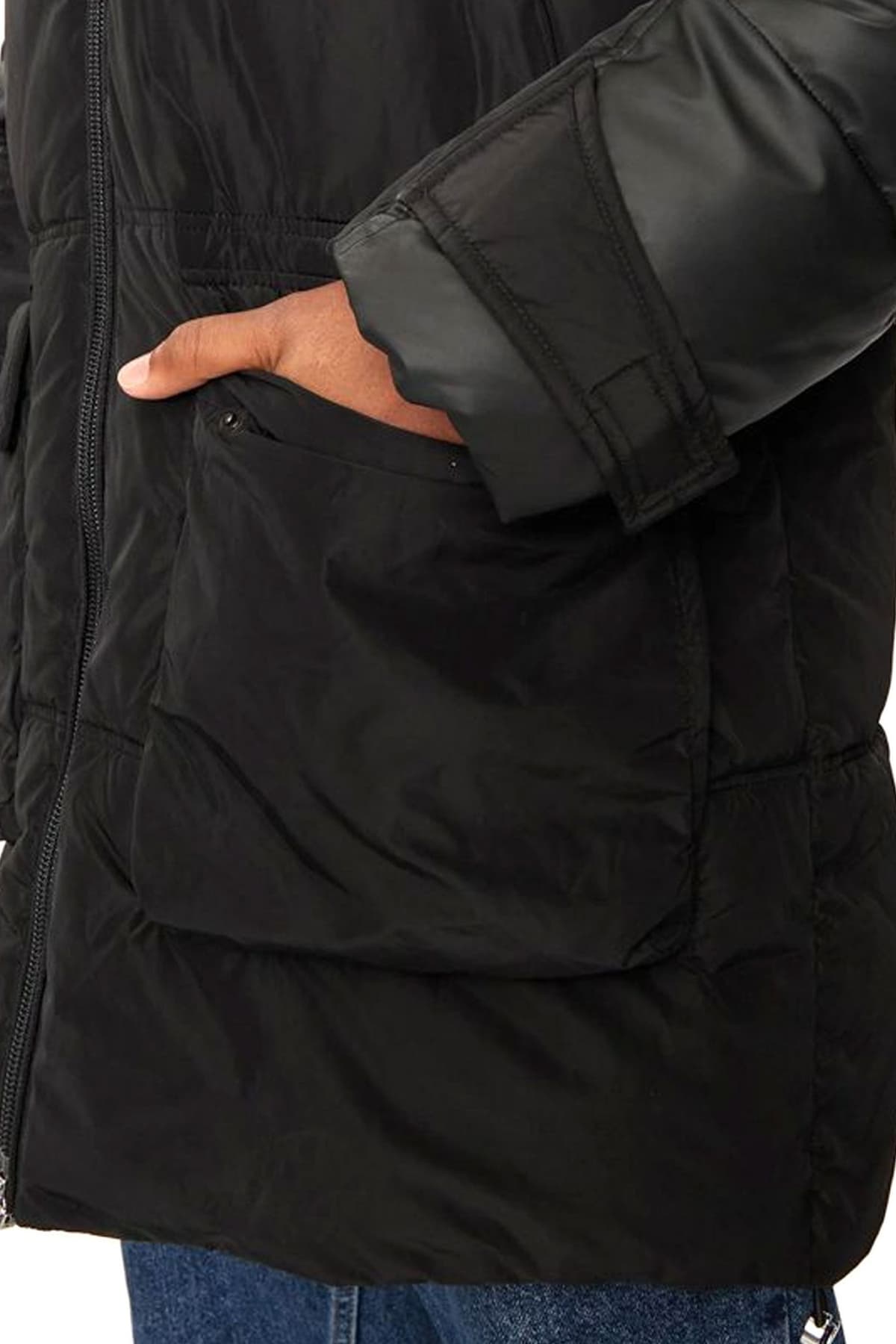 KARL LAGERFELD ΜΠΟΥΦΑΝ HOODED PARKA ΜΑΥΡΟ
