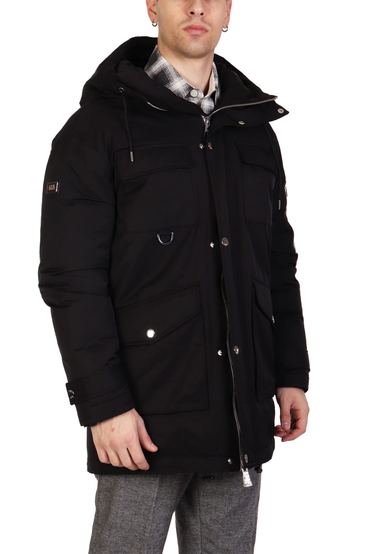 KARL LAGERFELD ΜΠΟΥΦΑΝ HOODED PARKA ΜΑΥΡΟ