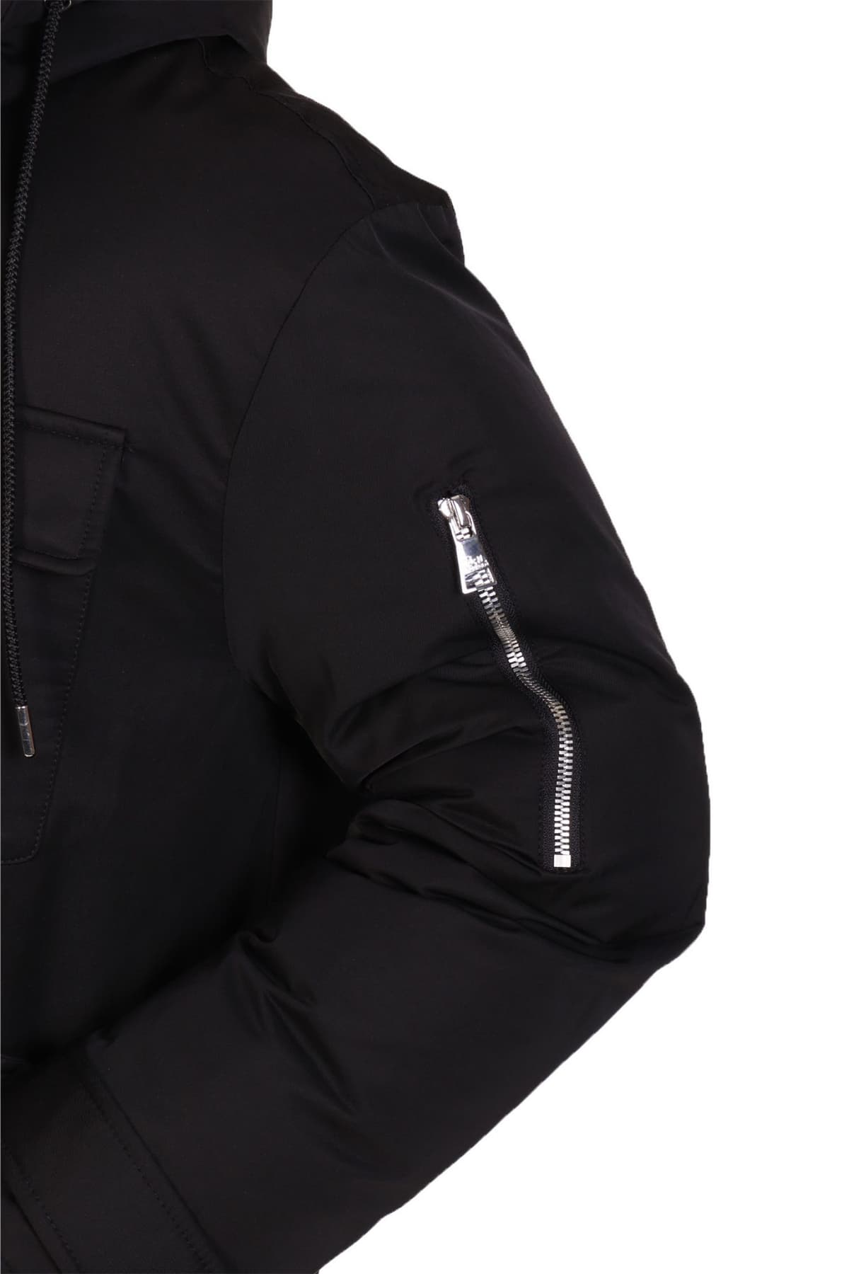 KARL LAGERFELD ΜΠΟΥΦΑΝ HOODED PARKA ΜΑΥΡΟ