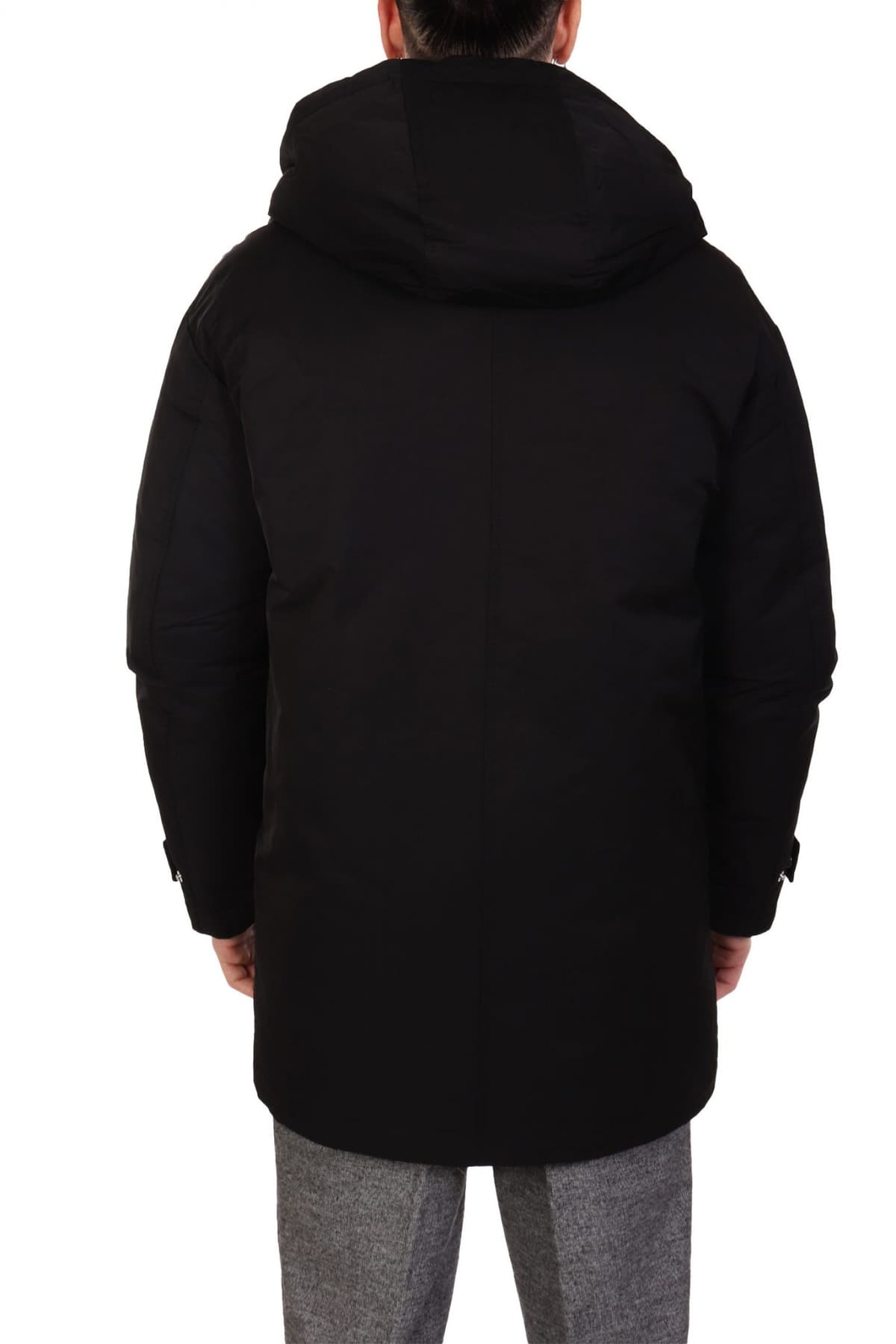 KARL LAGERFELD ΜΠΟΥΦΑΝ HOODED PARKA ΜΑΥΡΟ