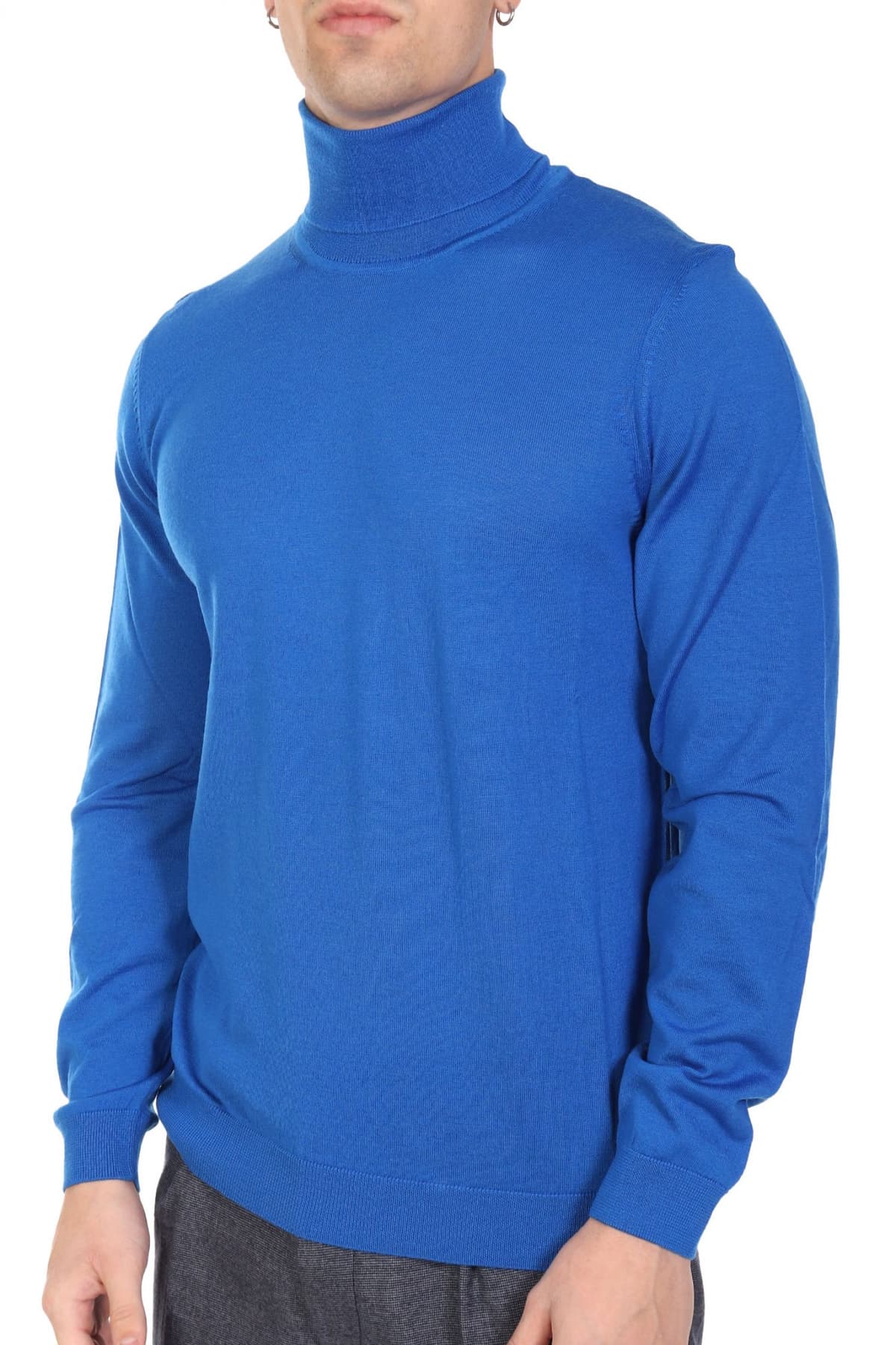 BOSS ΠΛΕΚΤΟ TURTLENECK MUSSO-P ΡΟΥΑ ΜΠΛΕ