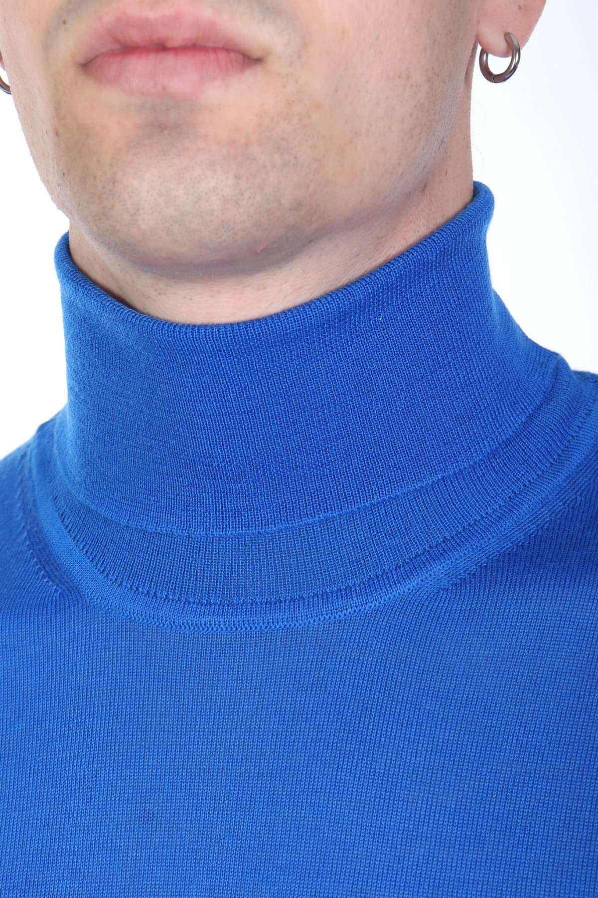 BOSS ΠΛΕΚΤΟ TURTLENECK MUSSO-P ΡΟΥΑ ΜΠΛΕ