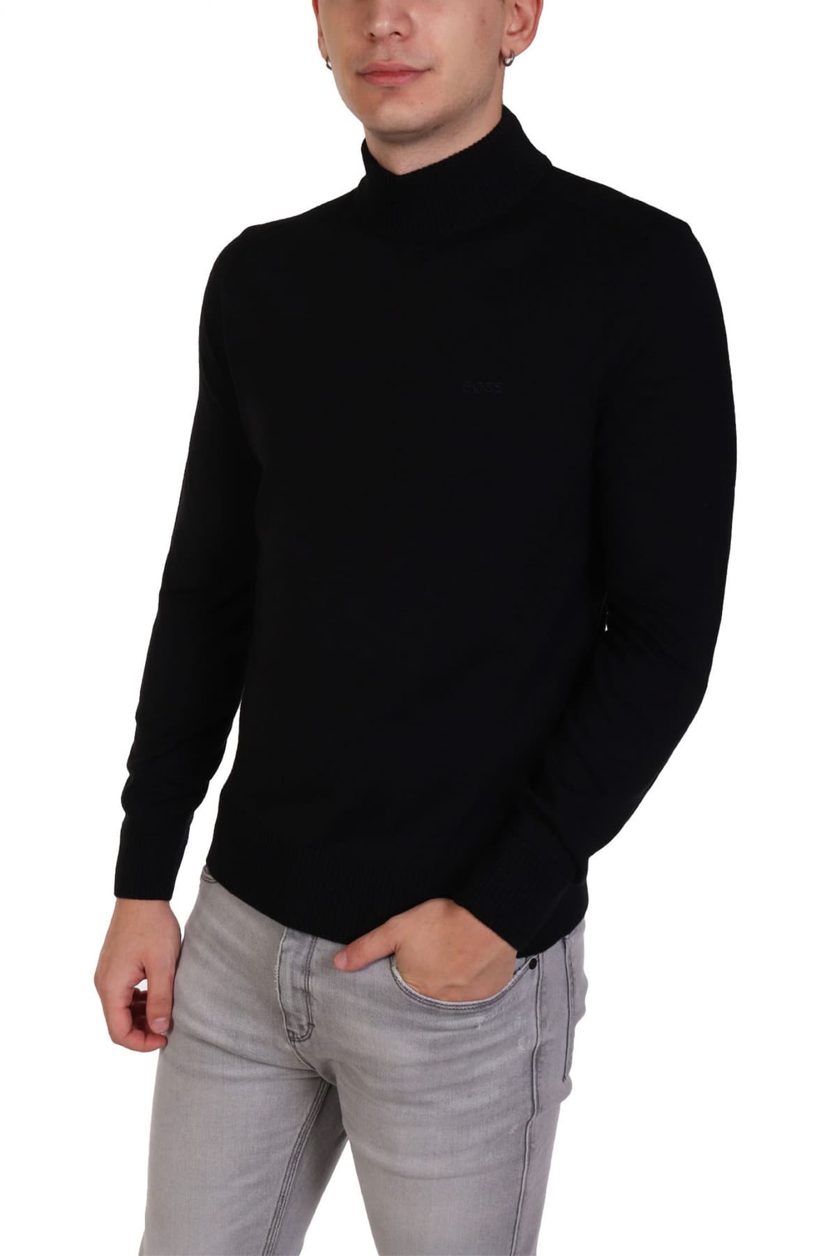 BOSS CASUAL ΠΛΕΚΤΟ ΛΟΥΠΕΤΟ AVAC M ΜΑΥΡΟ