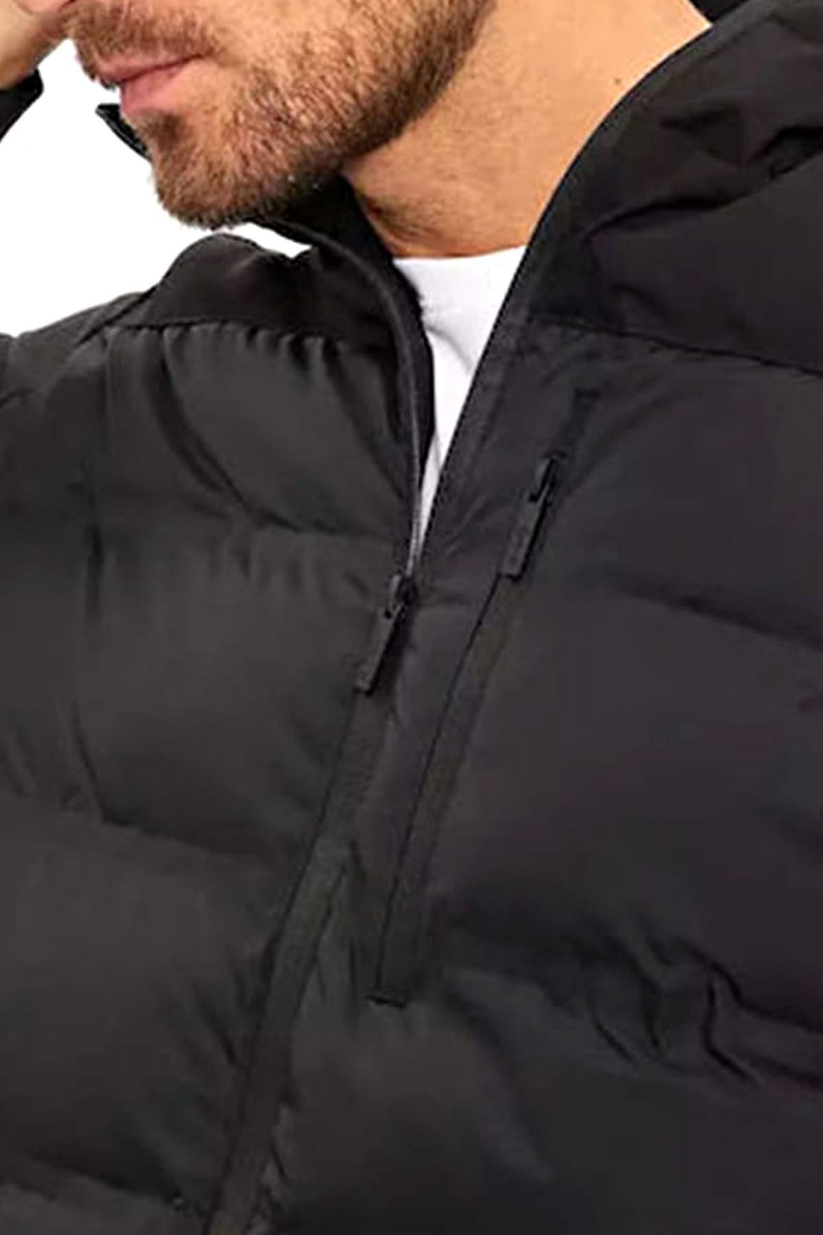 KARL LAGERFELD ΜΠΟΥΦΑΝ HOODED JACKET ΜΑΥΡΟ