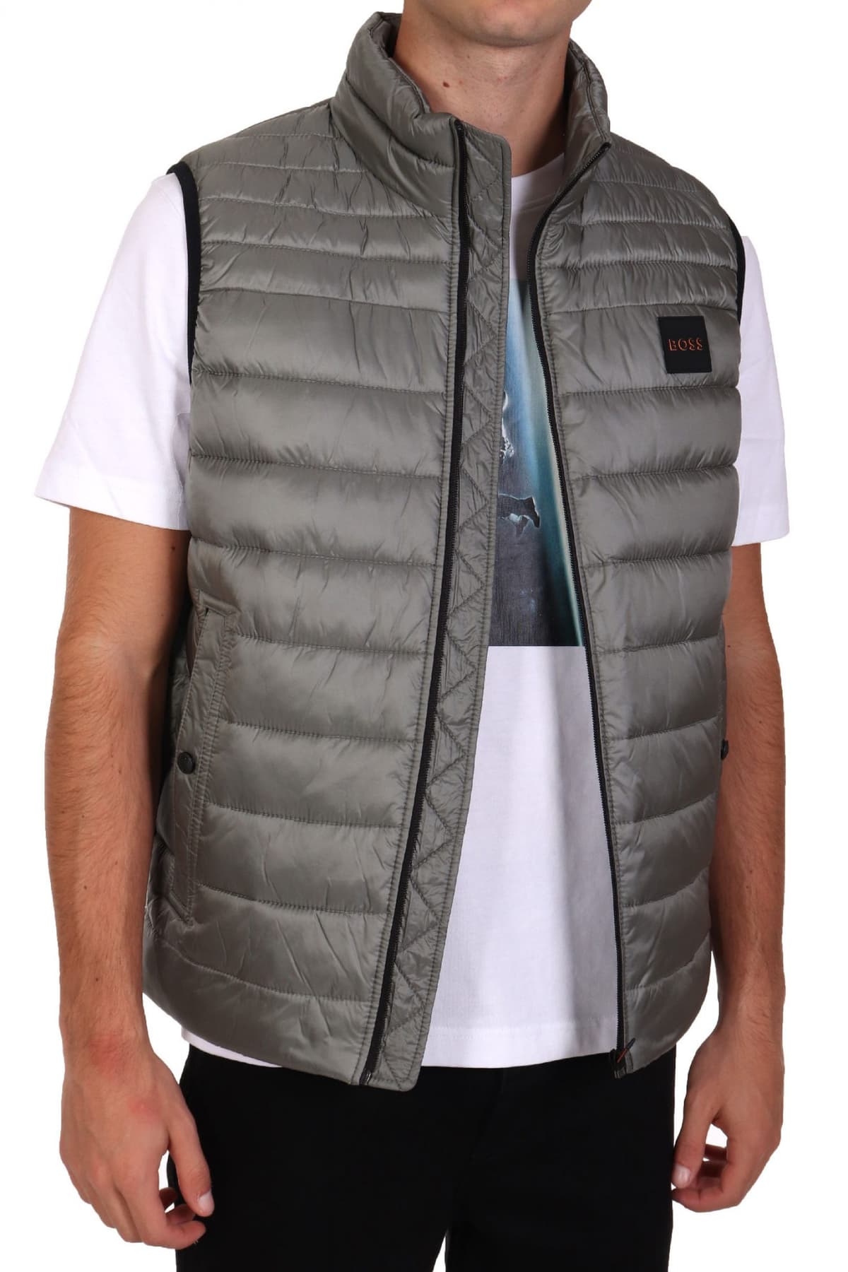 BOSS CASUAL ΜΠΟΥΦΑΝ ΦΟΥΣΚΩΤΟ ΑΜΑΝΙΚΟ ODENO1 ΓΚΡΙ