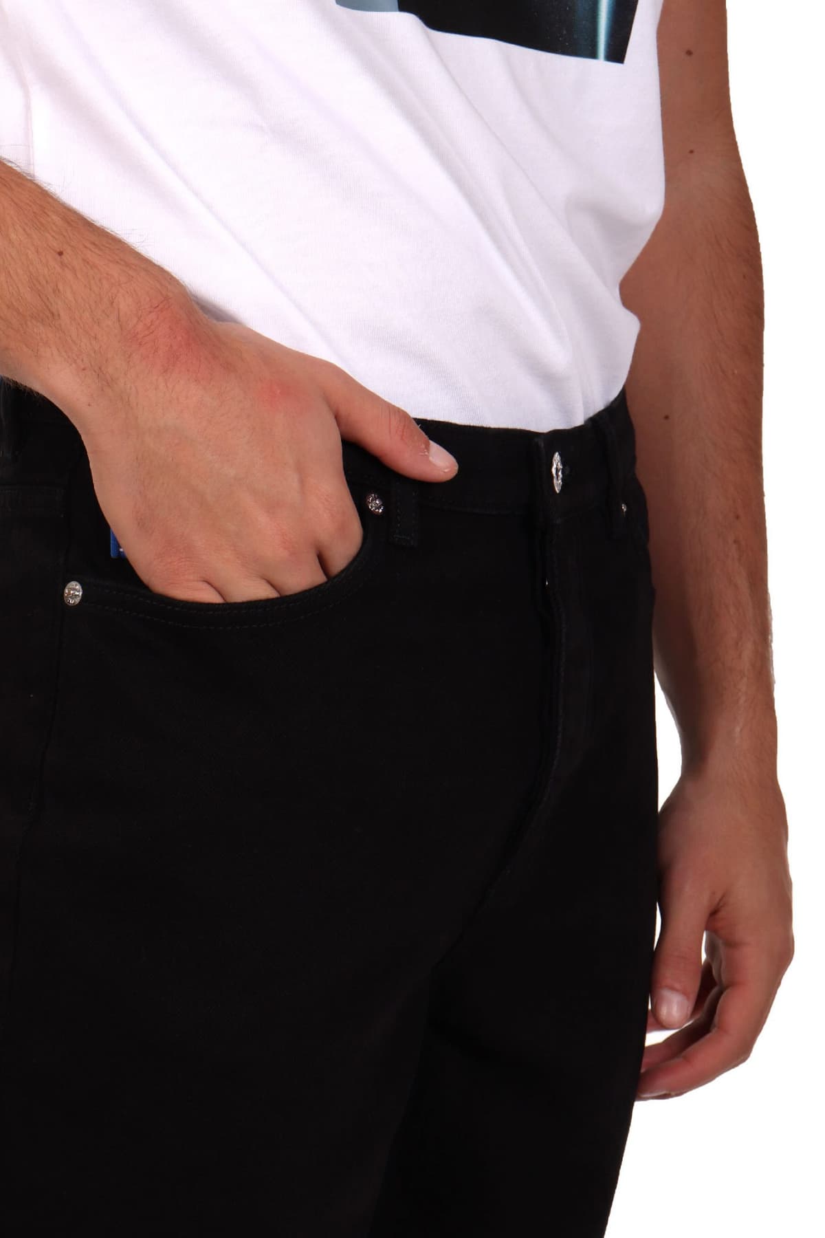 HUGO BLUE ΠΑΝΤΕΛΟΝΙ JEANS BRODY TAPERED ΜΑΥΡΟ