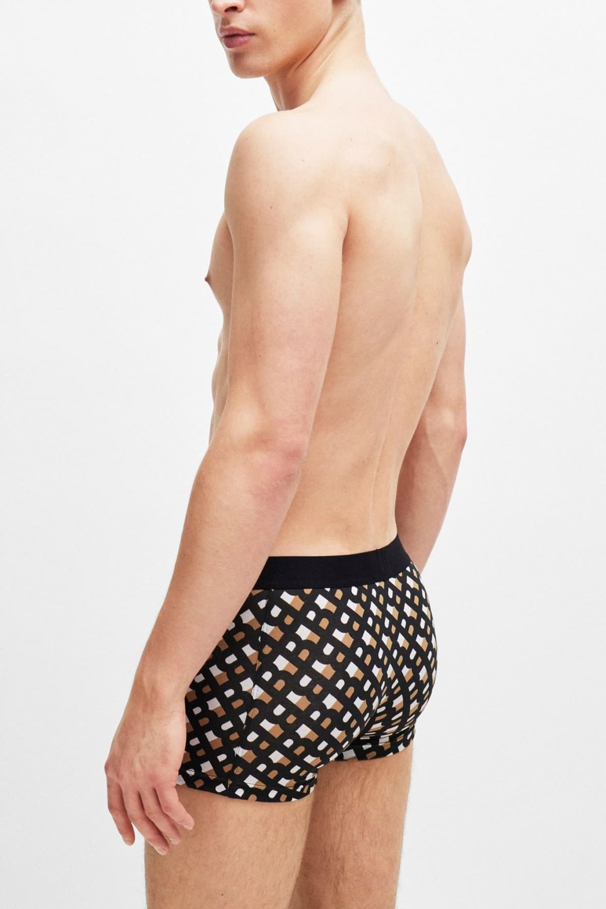 BOSS HOMEWEAR ΕΣΩΡΟΥΧΟ TRUNK 2P GIFT ΜΑΥΡΟ-ΜΠΕΖ-ΛΕΥΚΟ