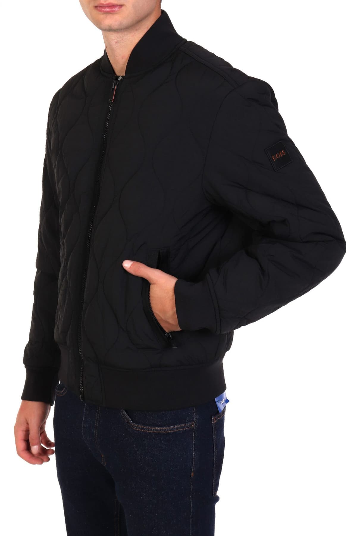 BOSS CAUAL ΜΠΟΥΦΑΝ ΦΟΥΣΚΩΤΟ BOMBER ΚΑΠΙΤΟΝΕ OSTRONG ΜΑΥΡΟ