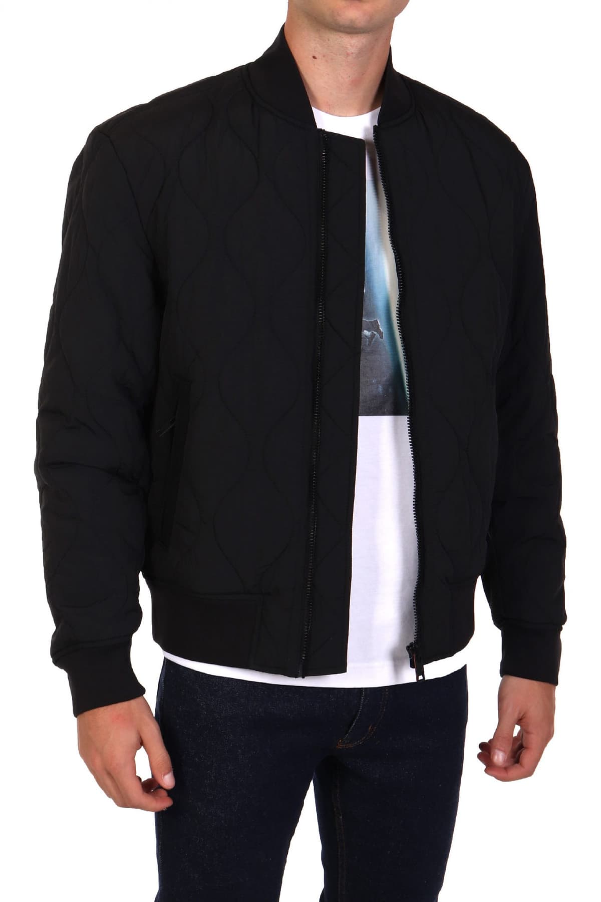 BOSS CAUAL ΜΠΟΥΦΑΝ ΦΟΥΣΚΩΤΟ BOMBER ΚΑΠΙΤΟΝΕ OSTRONG ΜΑΥΡΟ