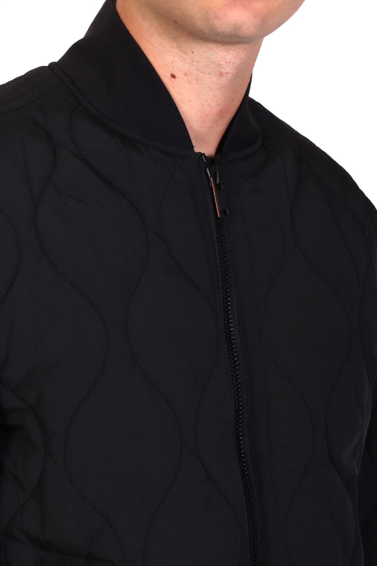 BOSS CAUAL ΜΠΟΥΦΑΝ ΦΟΥΣΚΩΤΟ BOMBER ΚΑΠΙΤΟΝΕ OSTRONG ΜΑΥΡΟ