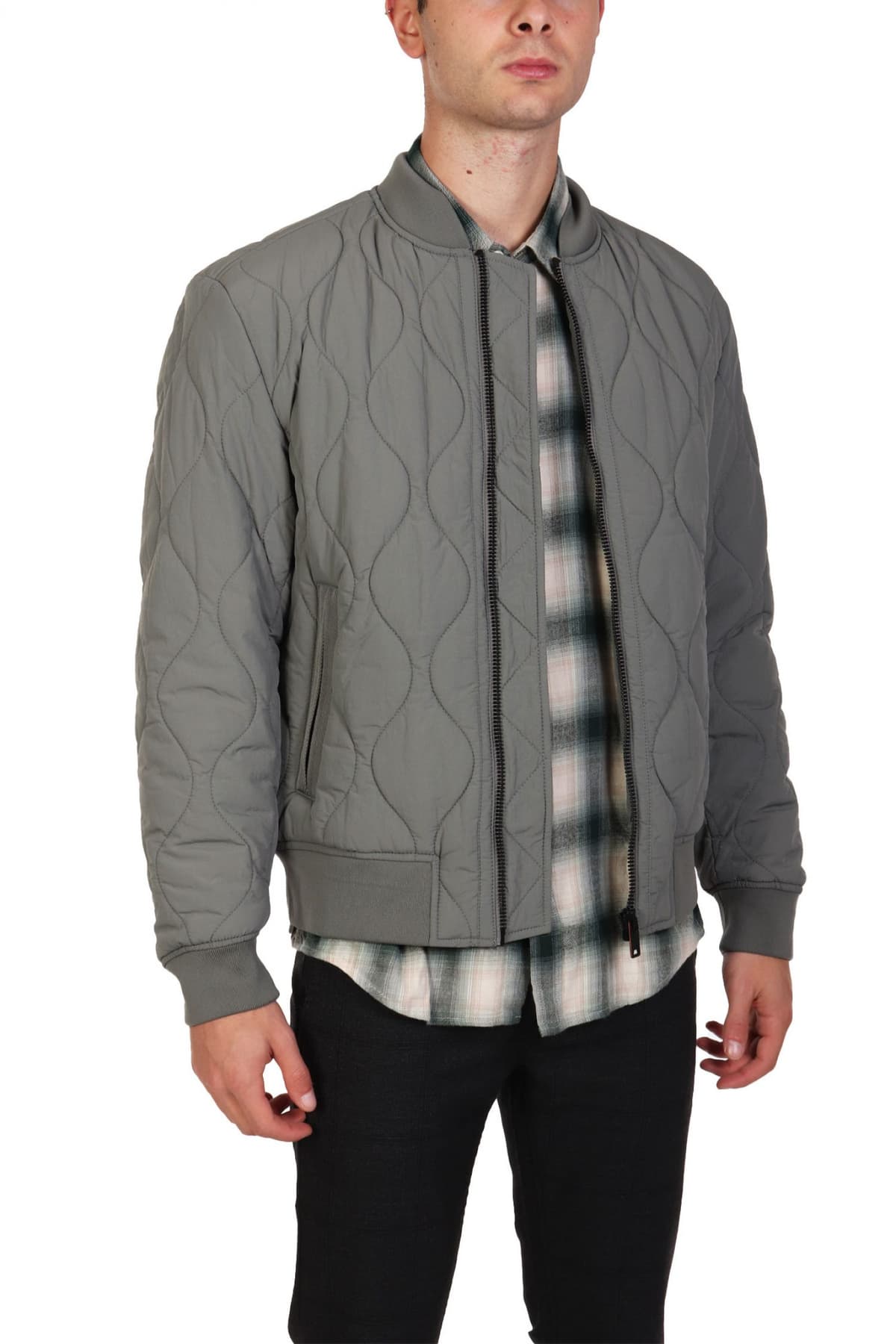 BOSS CAUAL ΜΠΟΥΦΑΝ ΦΟΥΣΚΩΤΟ BOMBER ΚΑΠΙΤΟΝΕ OSTRONG ΓΚΡΙ-ΧΑΚΙ