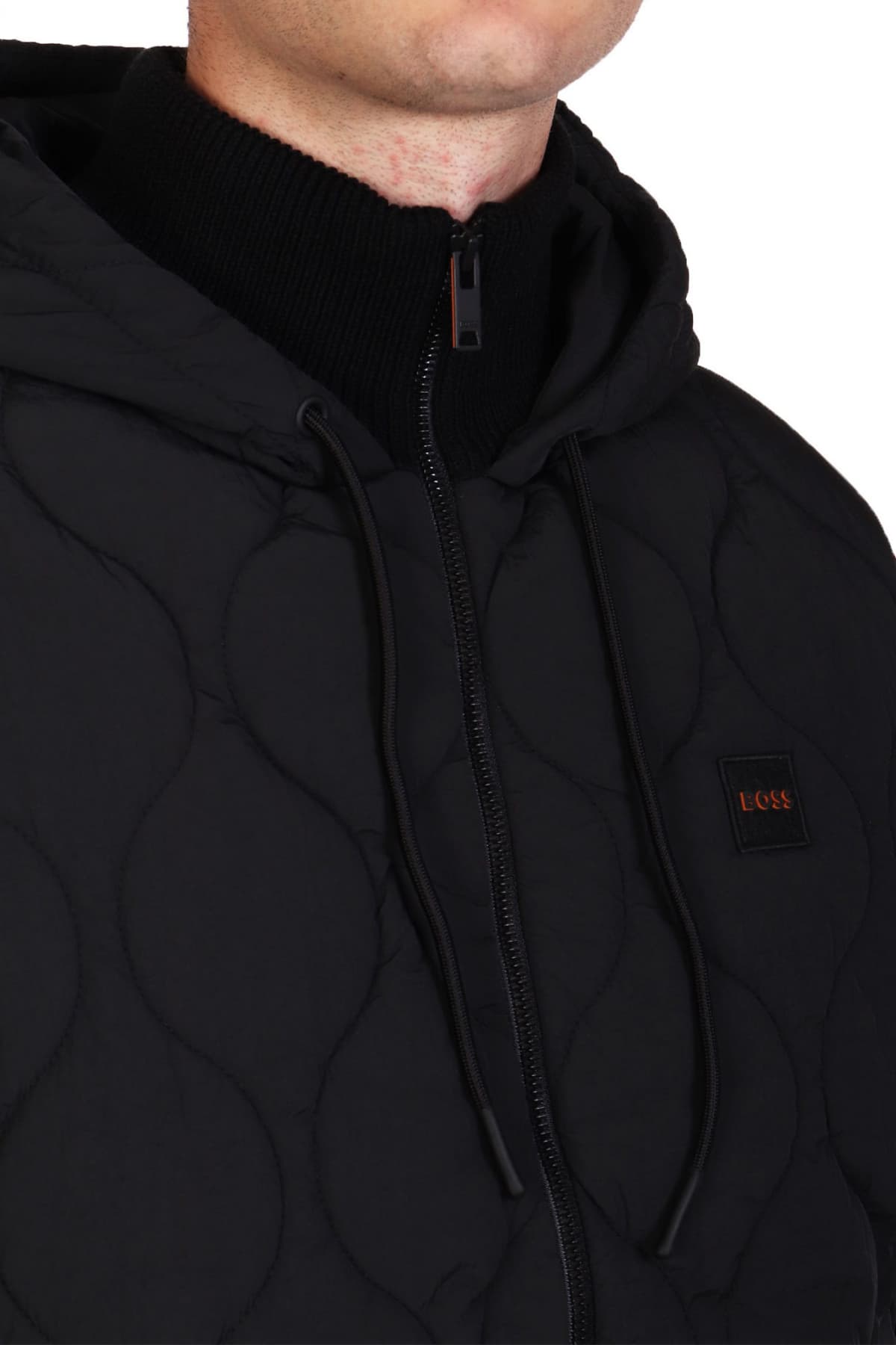 BOSS CASUAL ΜΠΟΥΦΑΝΟΖΑΚΕΤΑ HOODIE KEMINI ΜΑΥΡΟ