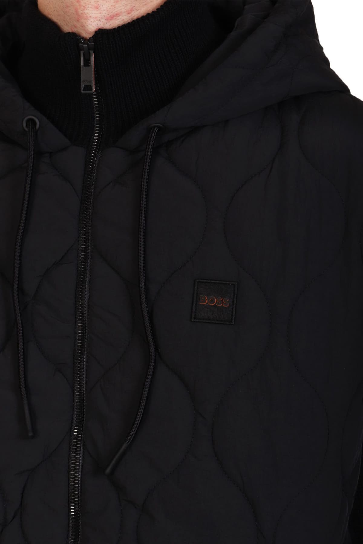 BOSS CASUAL ΜΠΟΥΦΑΝΟΖΑΚΕΤΑ HOODIE KEMINI ΜΑΥΡΟ